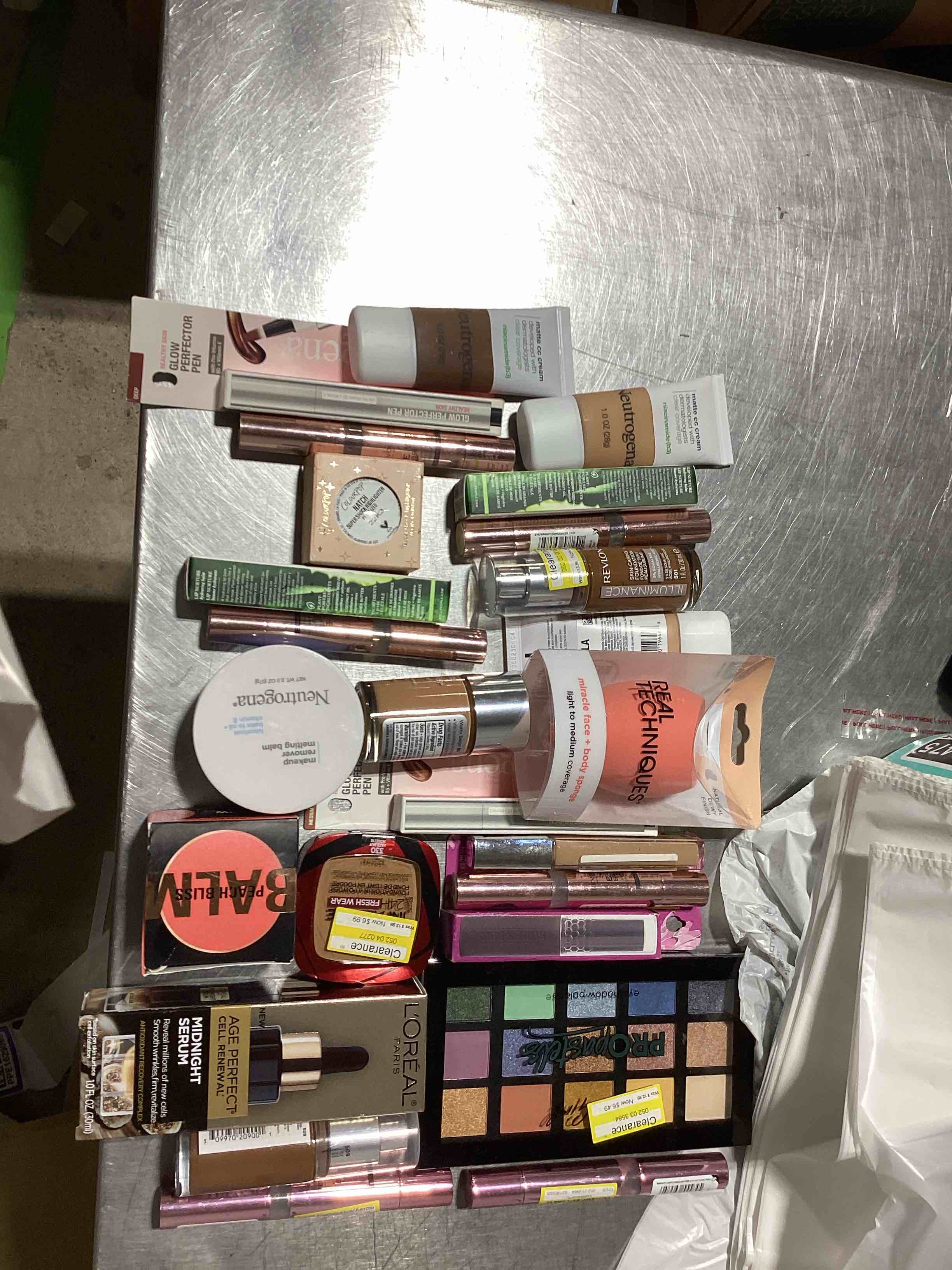 assorted makeup items