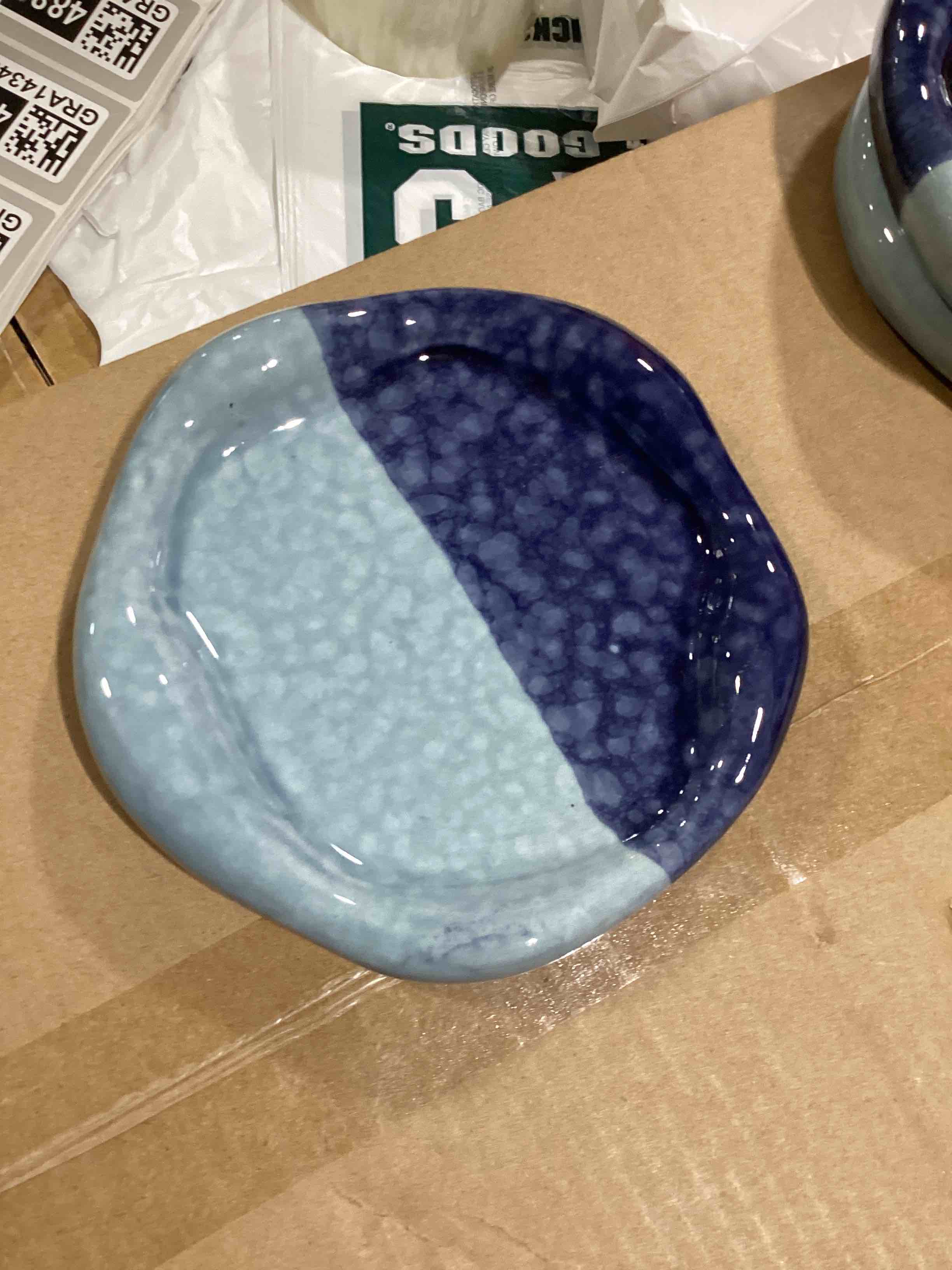 Trinket Dish Blue