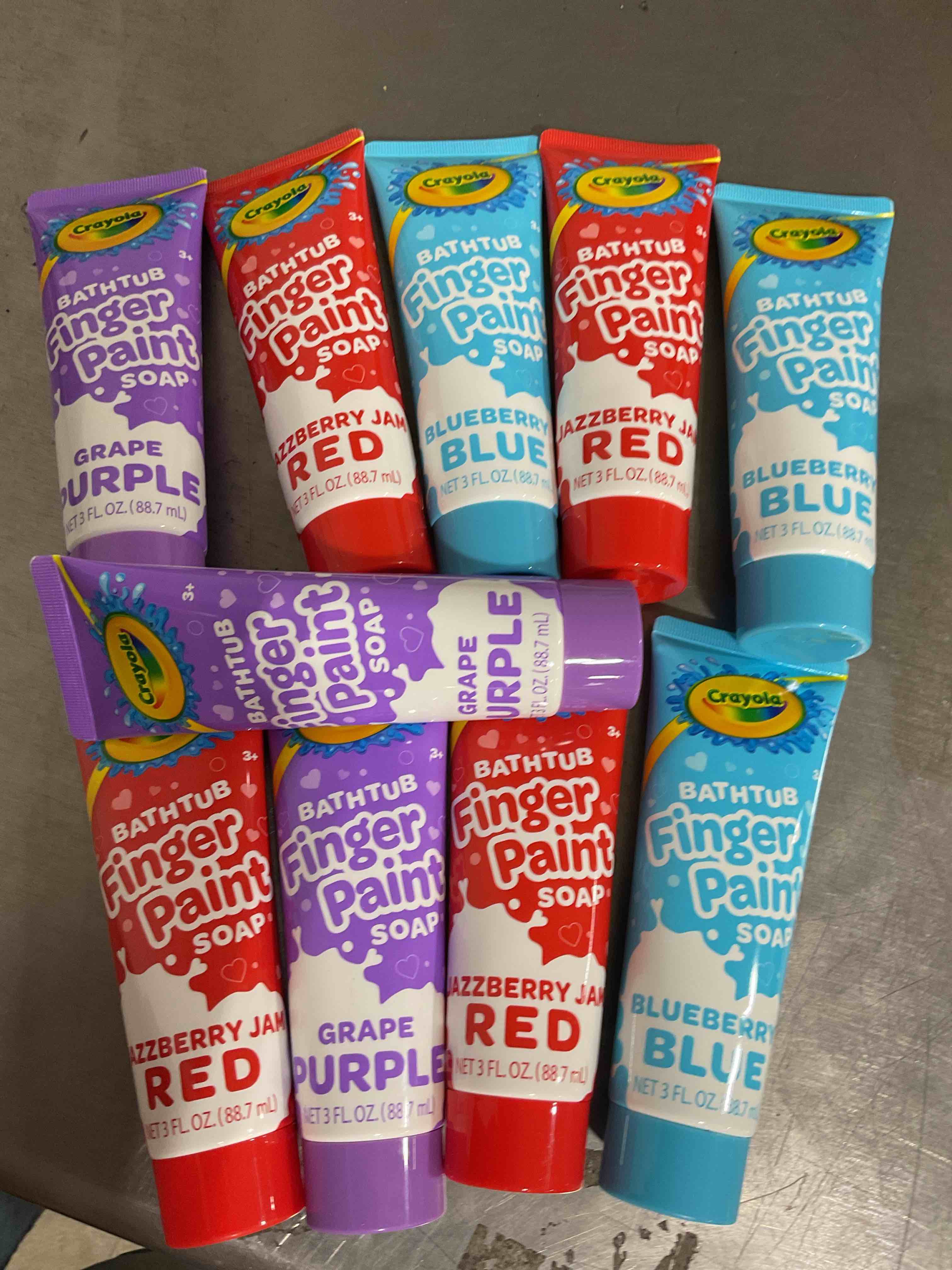 Bathtub finger paint soap 