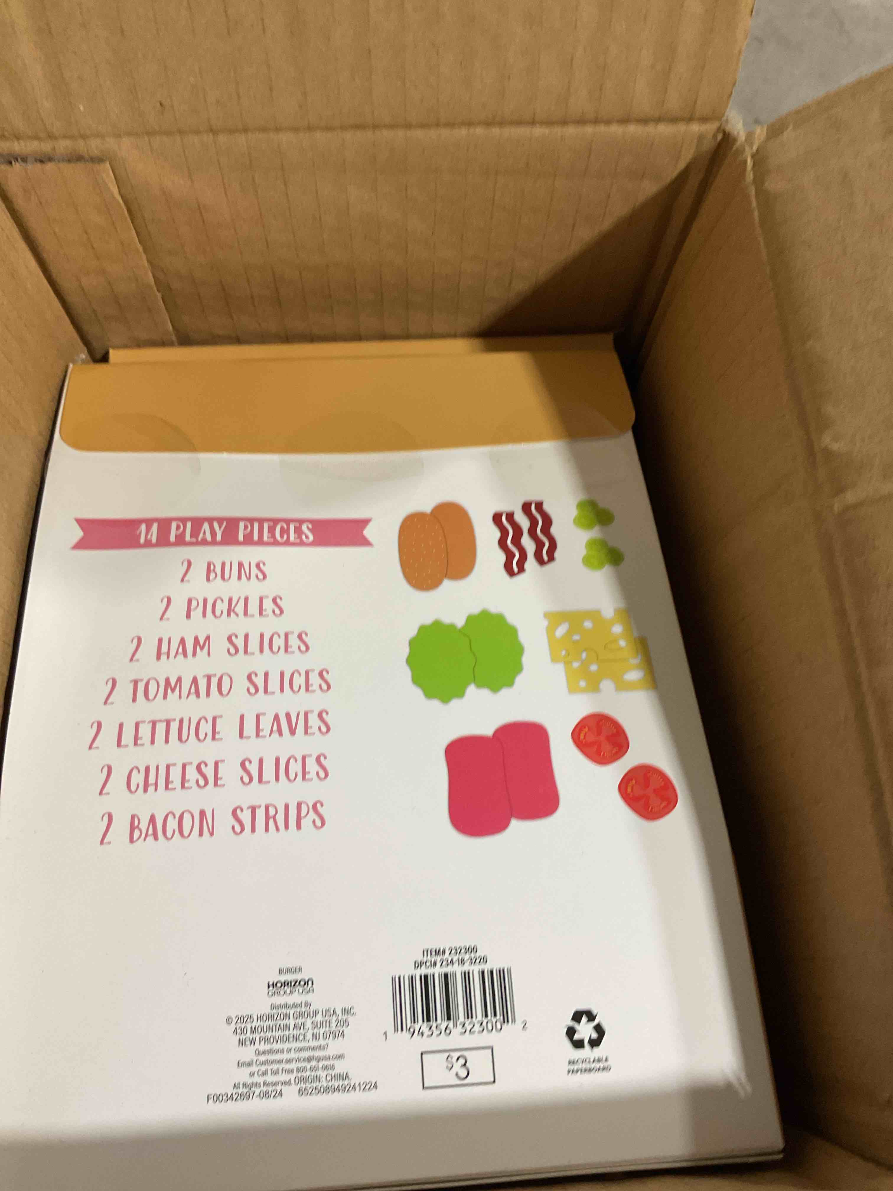  Eddie’s Grill Felt food playset 