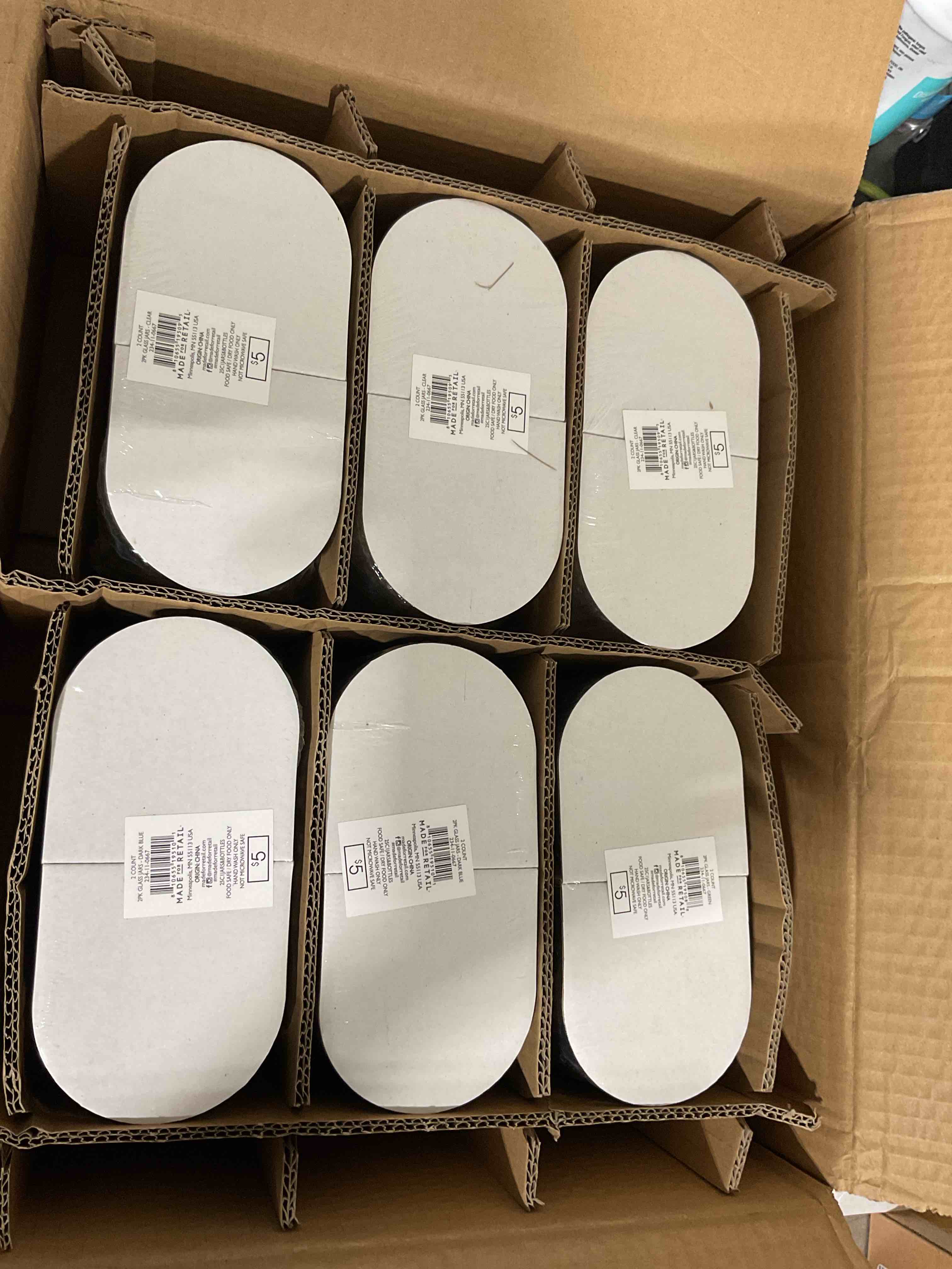  count 2pk Glass jars 