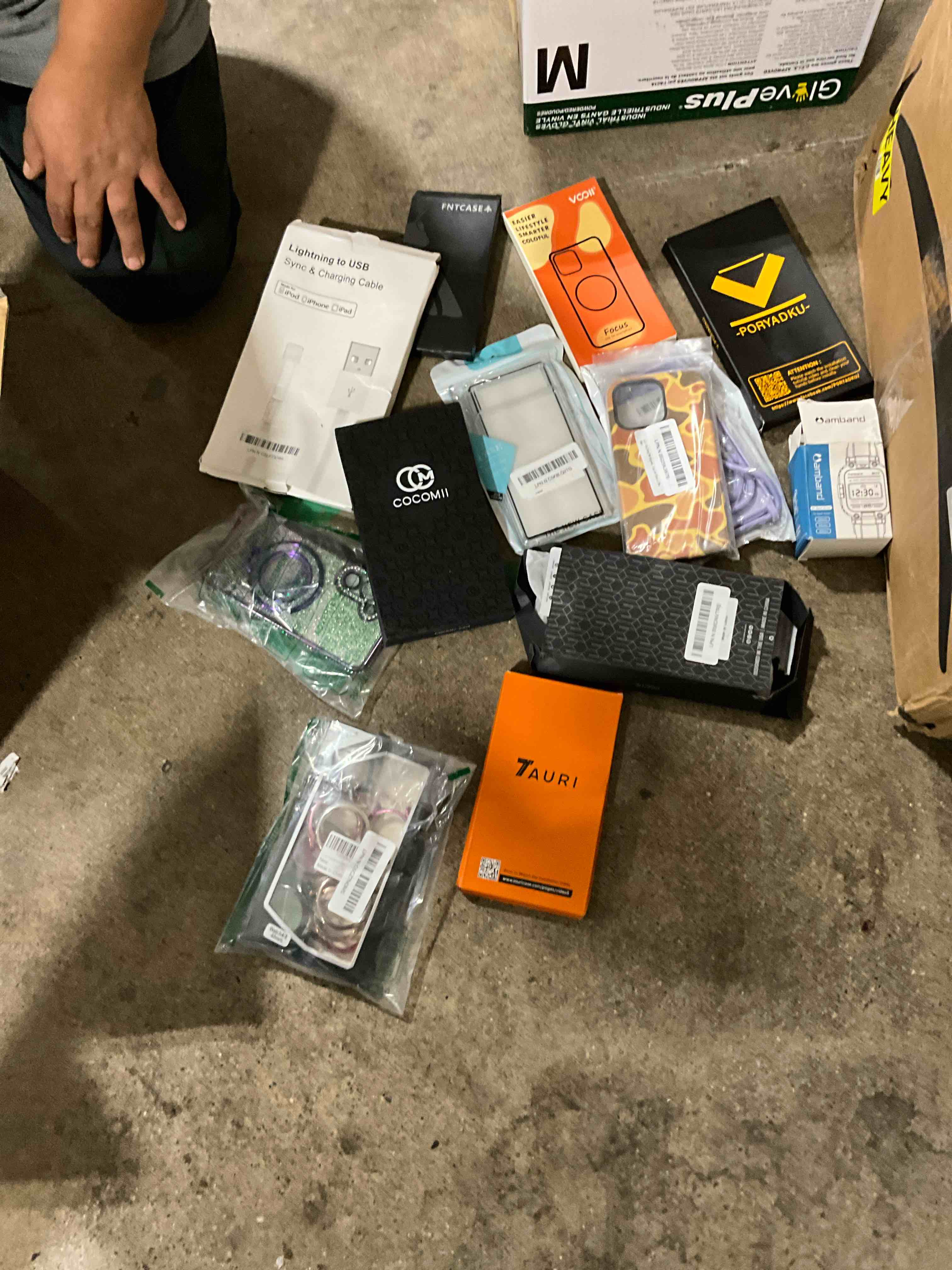 assorted various phone cases and accessories