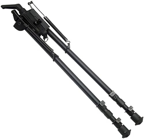13-27 Inch Tactical Bipod Pivot Tilt with Pod Lock Swivel Lever for Long Range Shooting