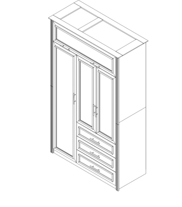 WARDROBE WITH LED2   -GARDE-ROBE AVEC LED- 2 box 2/2 