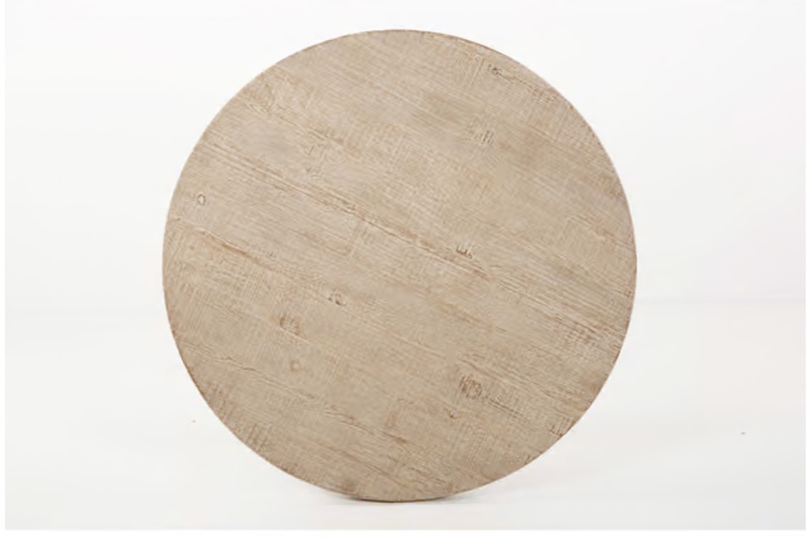 Sadie 42" Round Wood Table Top Medium Grey
