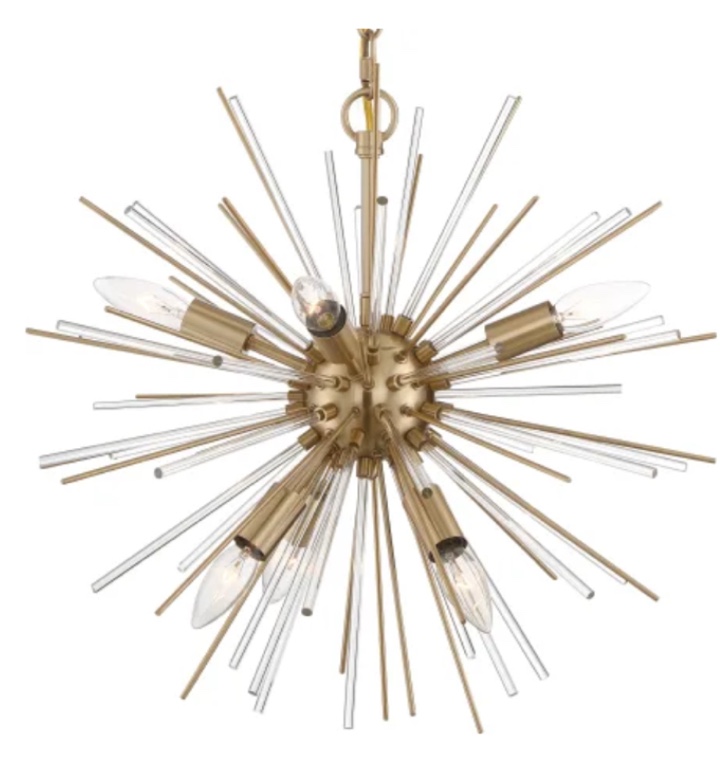  Ceren 6 - Light Iron Dimmable Sputnik Sphere Chandelier 