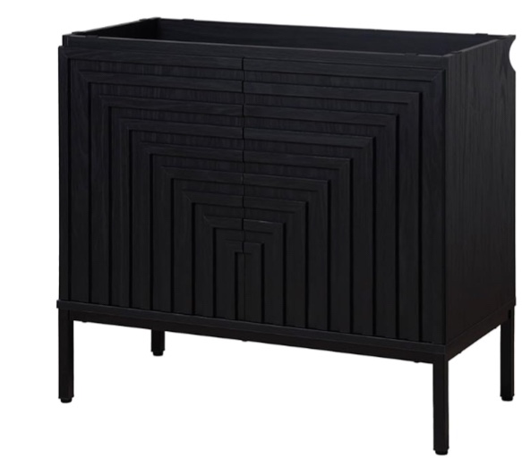Black cabinet,