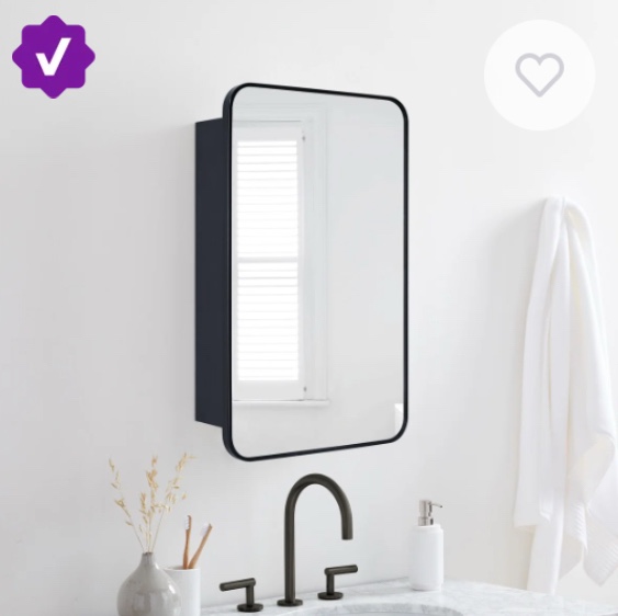 Garnes Recessed or Surface Mount Framed Medicine Cabinet with Adjustable Shelves size 30 X 24