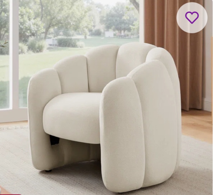 Mona 35.04' W Tufted Velvet Upholstered Accent Barrel Chair