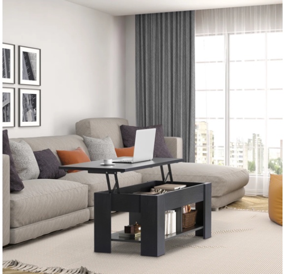 Sparta Lift Top Extendable Coffee Table With Storage