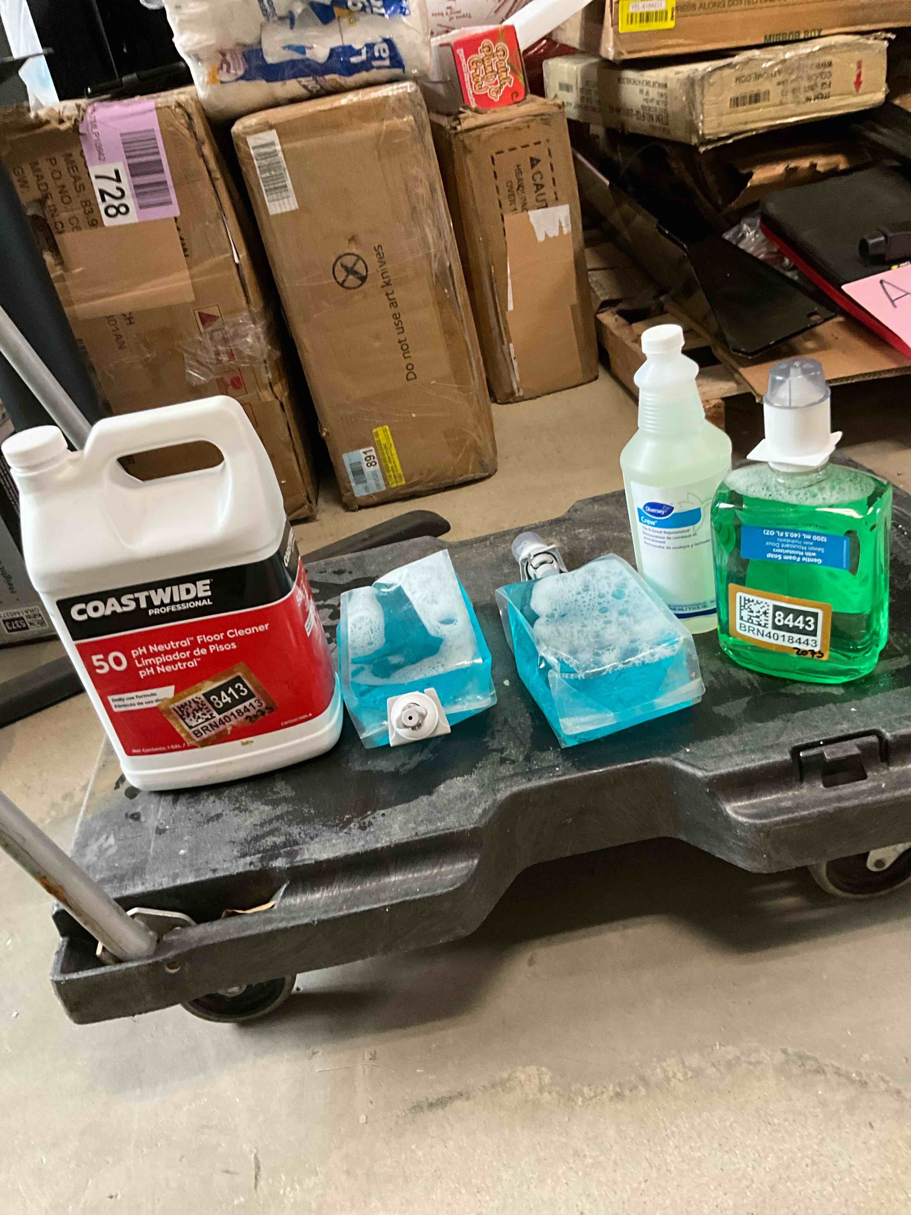   Assorted cleaning supplies