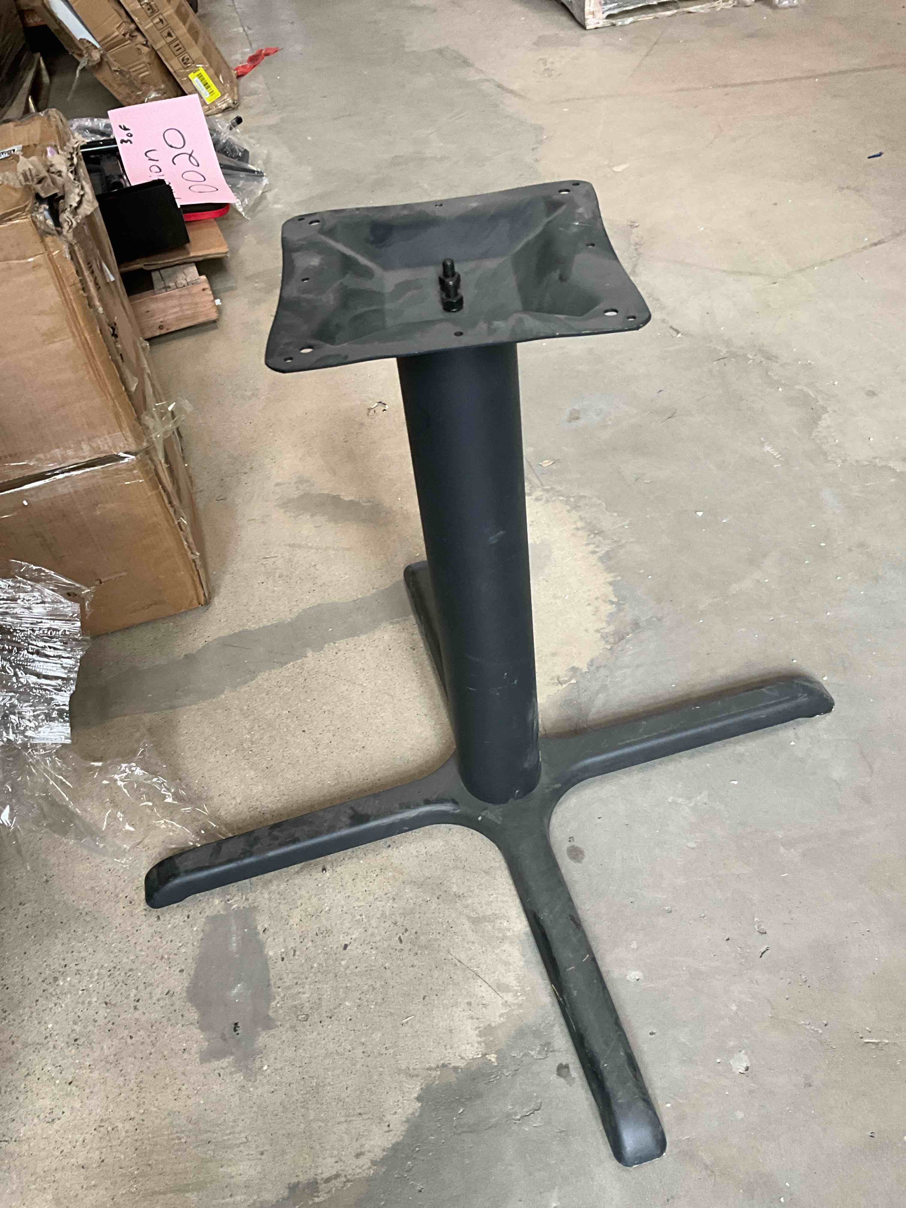 Black table base