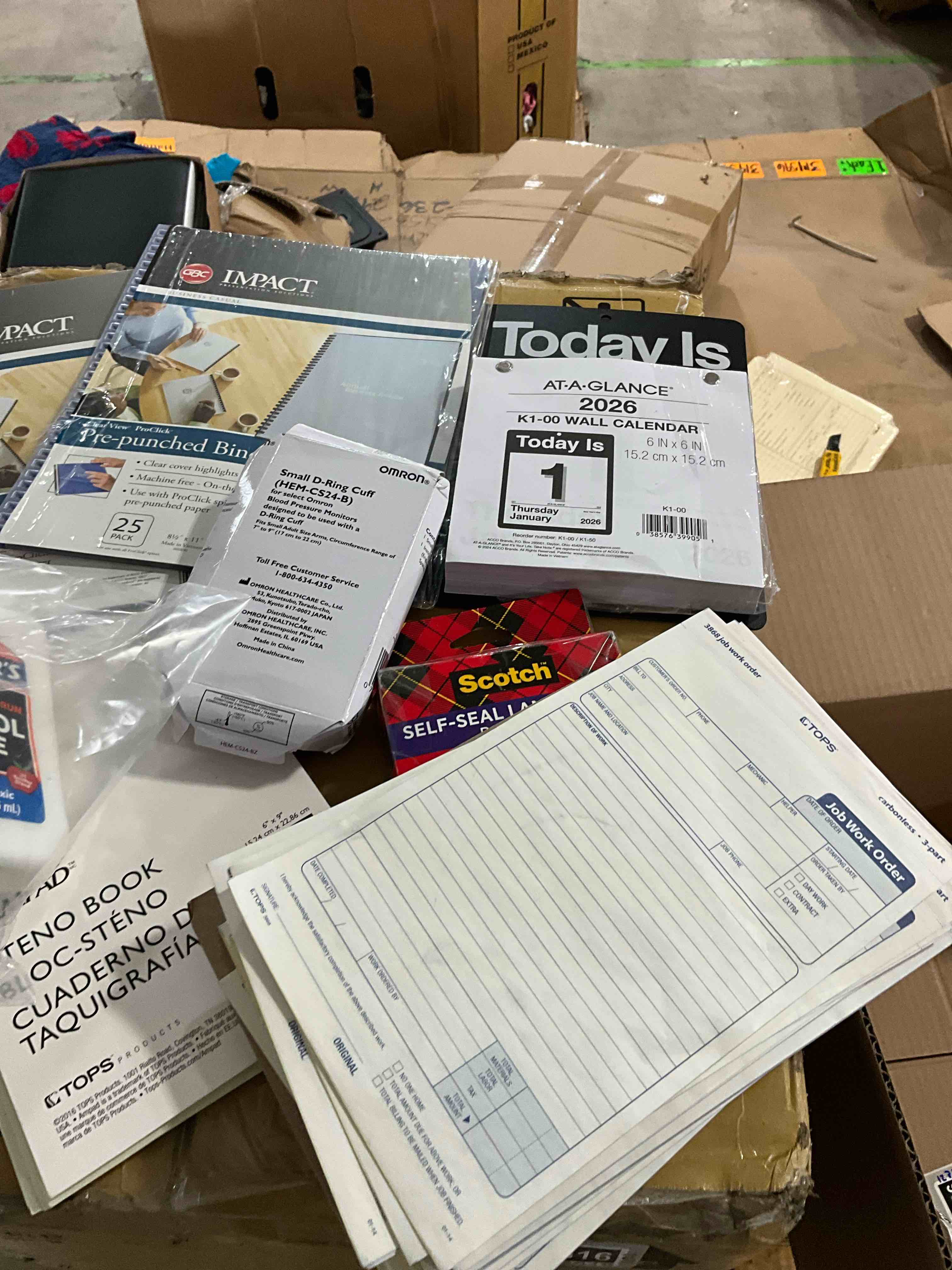 assorted lot of office needs 