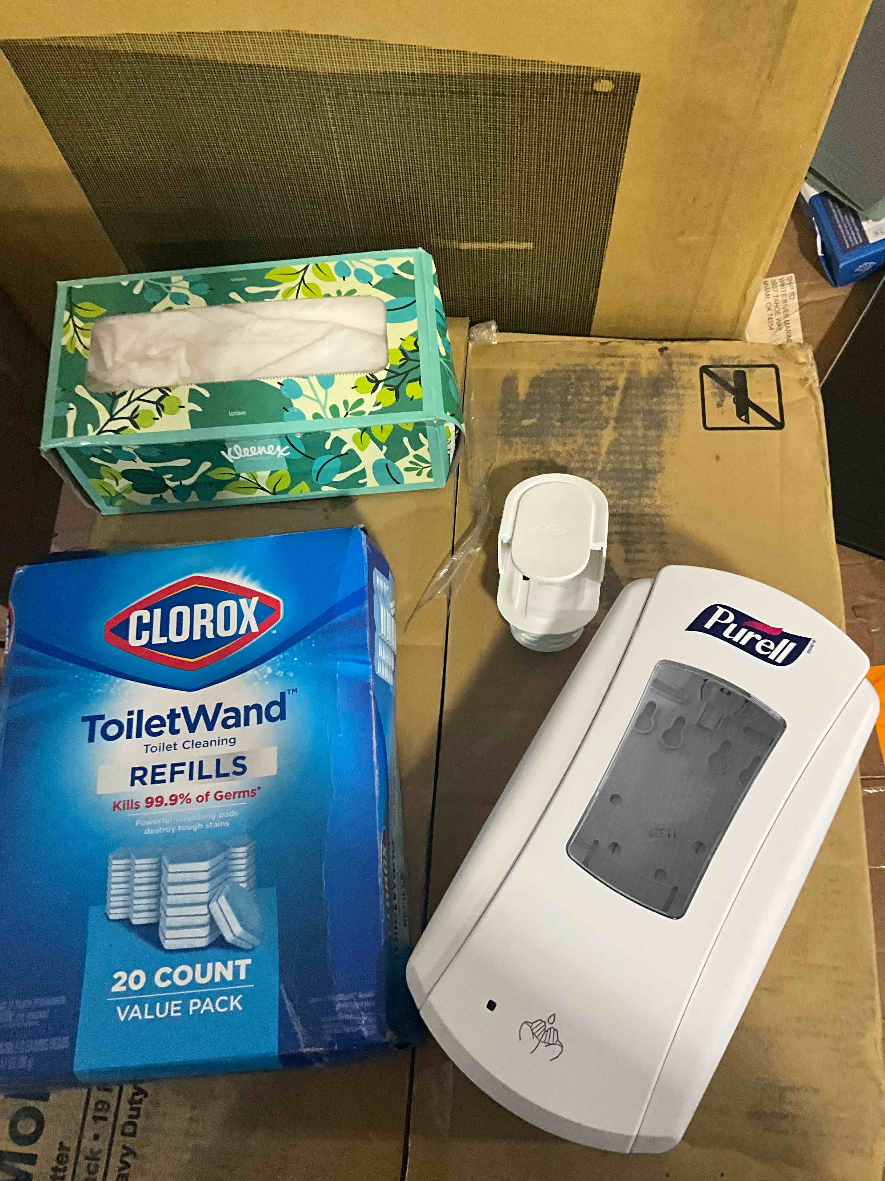 assorted bathroom items 