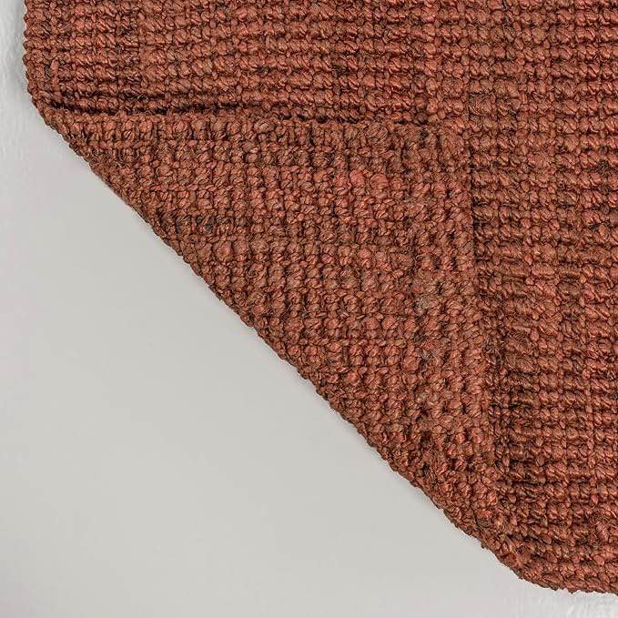 JONATHAN Y Pata Hand Woven Chunky Jute Terracotta Indoor Area Rug, 8x10, Bohemian, Rustic, Cottage, Easy-Cleaning for Living Room, Bedroom, Kitchen, Non-Shedding