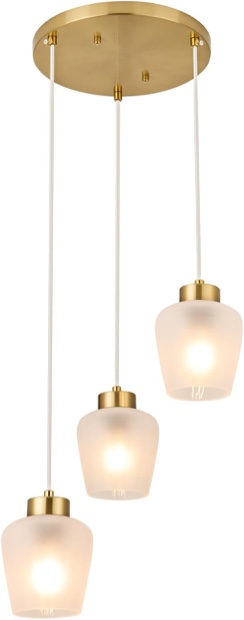 Feazac milk white cluster pendant light 3 light chandelier