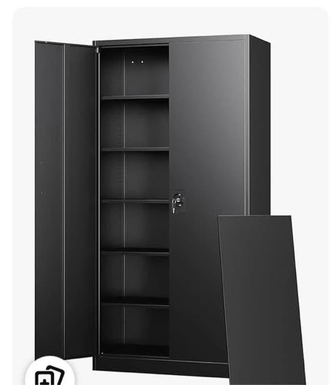 Metal storage cabinet