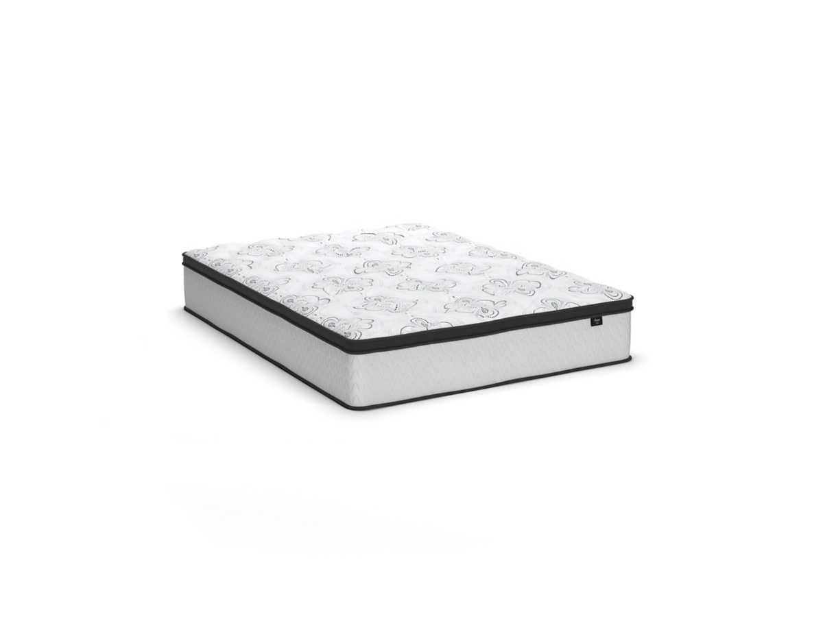 Neilsville Queen Platform Bed with Chime  Inch Plush Hybrid Twin Mattress