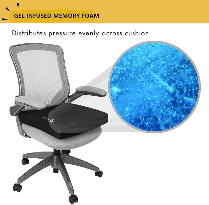Gel infused  wheelchair seat cushion 
