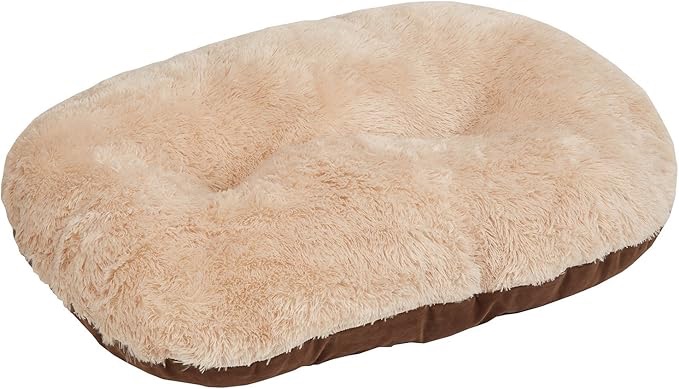 Nordic Oval Cushion for Dog Bed Comfortable Washable, 24-inch, Brown