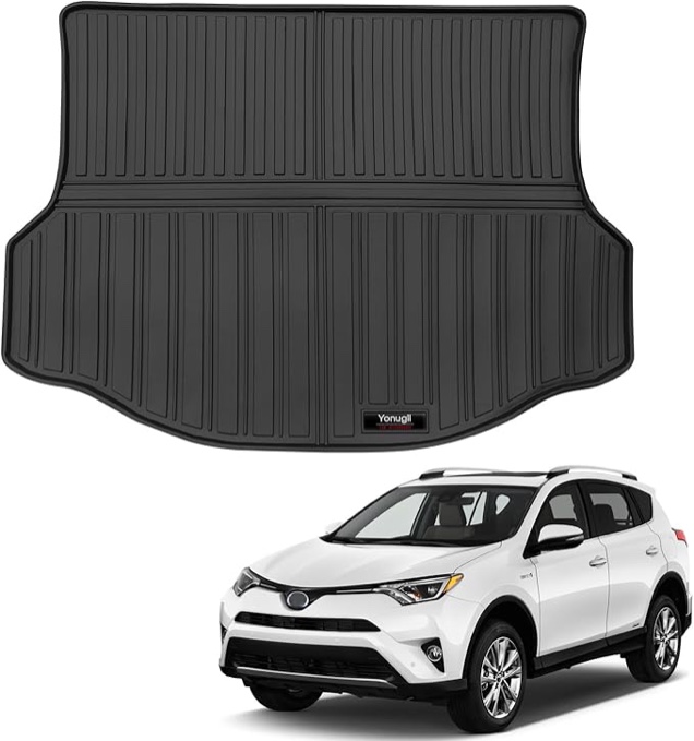 custom all weather tpe cargo mats trunk liner for 2013-2018 toyota rav4 accessories (for 2013-2018 t