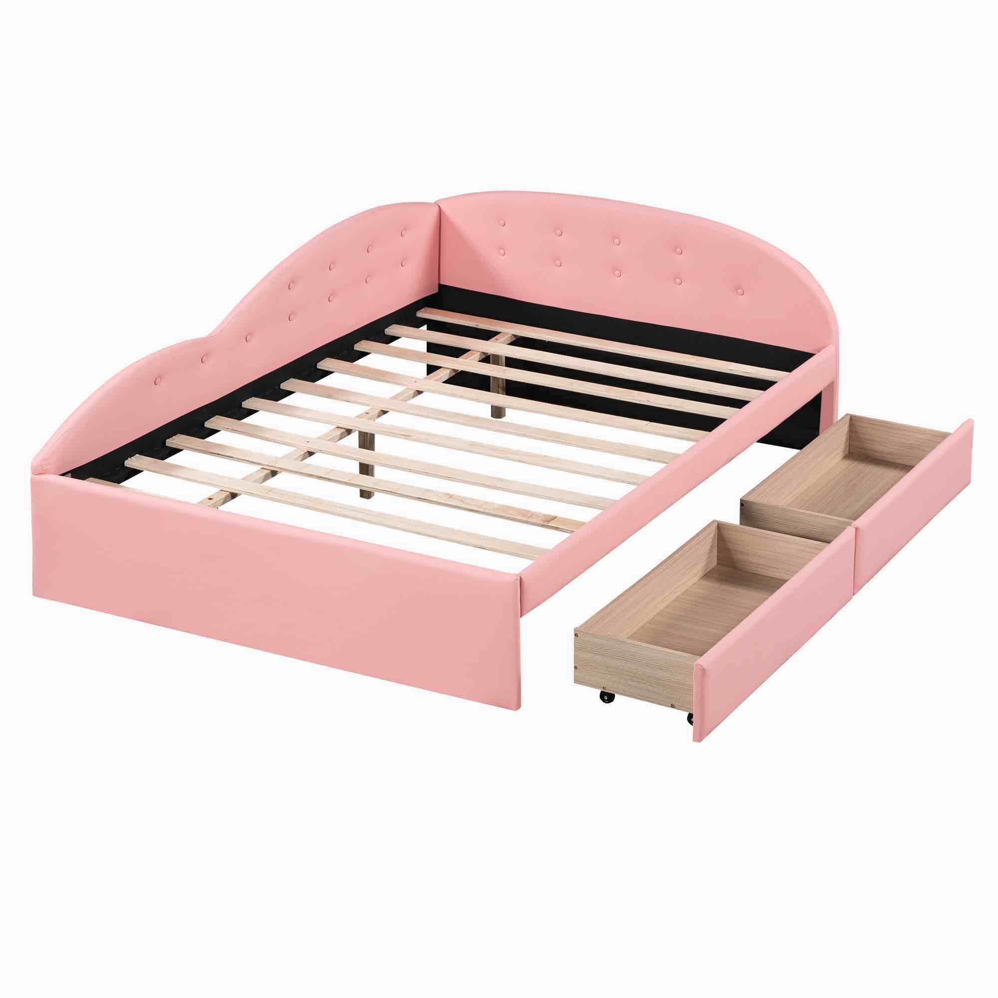 incomplete ( box 1 of 2) WF312287AAH ,full size Upholstered platform bed 