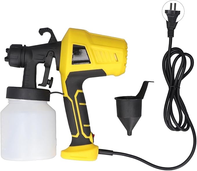 Electric Paint Sprayer 500W, Electric Spray Paint Gun, 800ml Large Capacity Paint Sprayer, High Power Electric Paint Gun for Furniture Cabinet Fence Wall Door