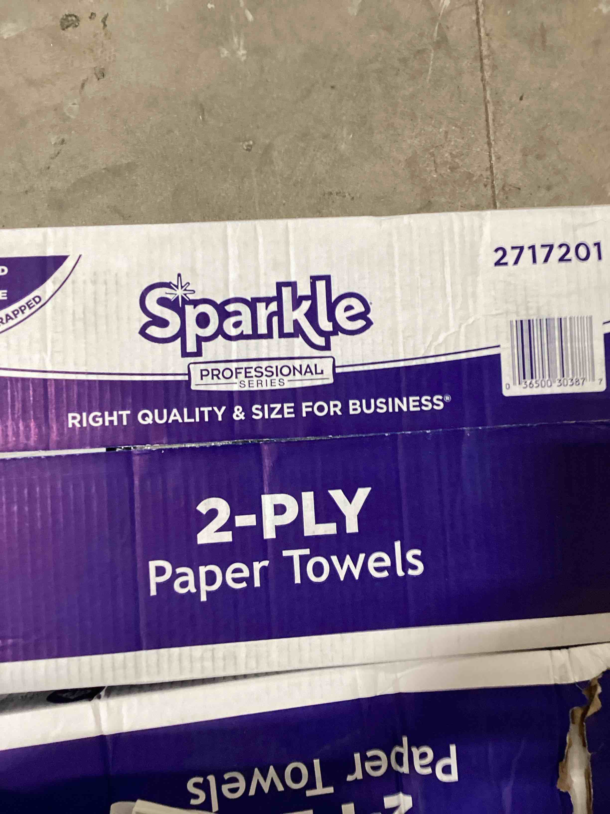 Sparkle Professional Series 2-Ply Perforated Kitchen Paper Towel Rolls by GP PRO (Georgia-Pacific), 2717201, 70 Sheets Per Roll, 30 Rolls Per Case