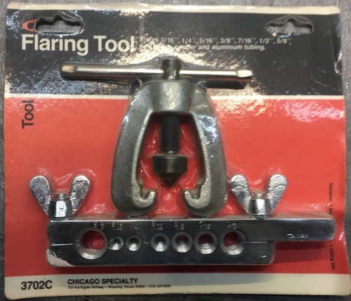 Chicago Specialty 3702c Flaring Tool-for Flaring 3/16" To 5/8" O.d. Soft Tubing
