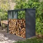 Metal firewood storage 