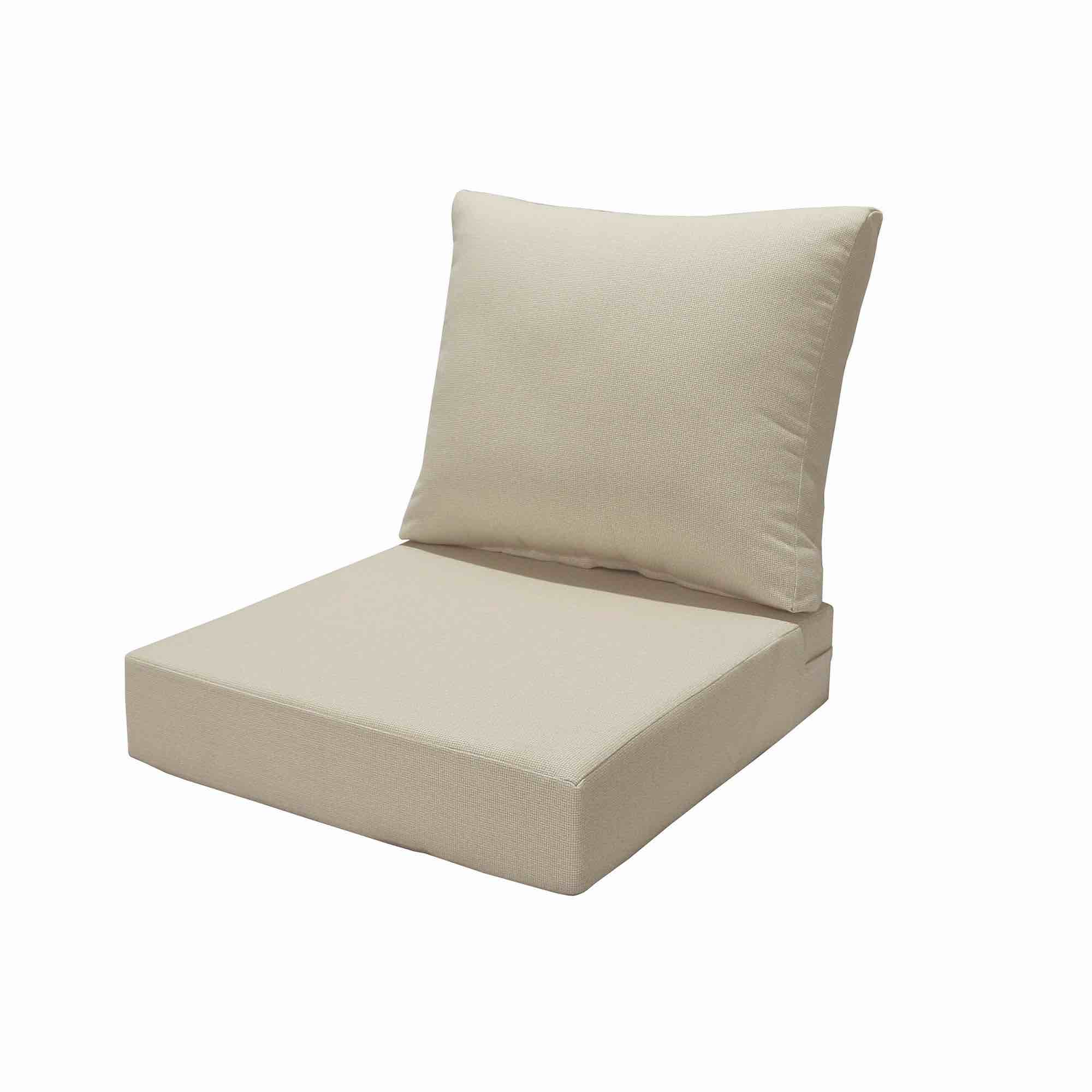 Beige Outdoor  Seat Cushion