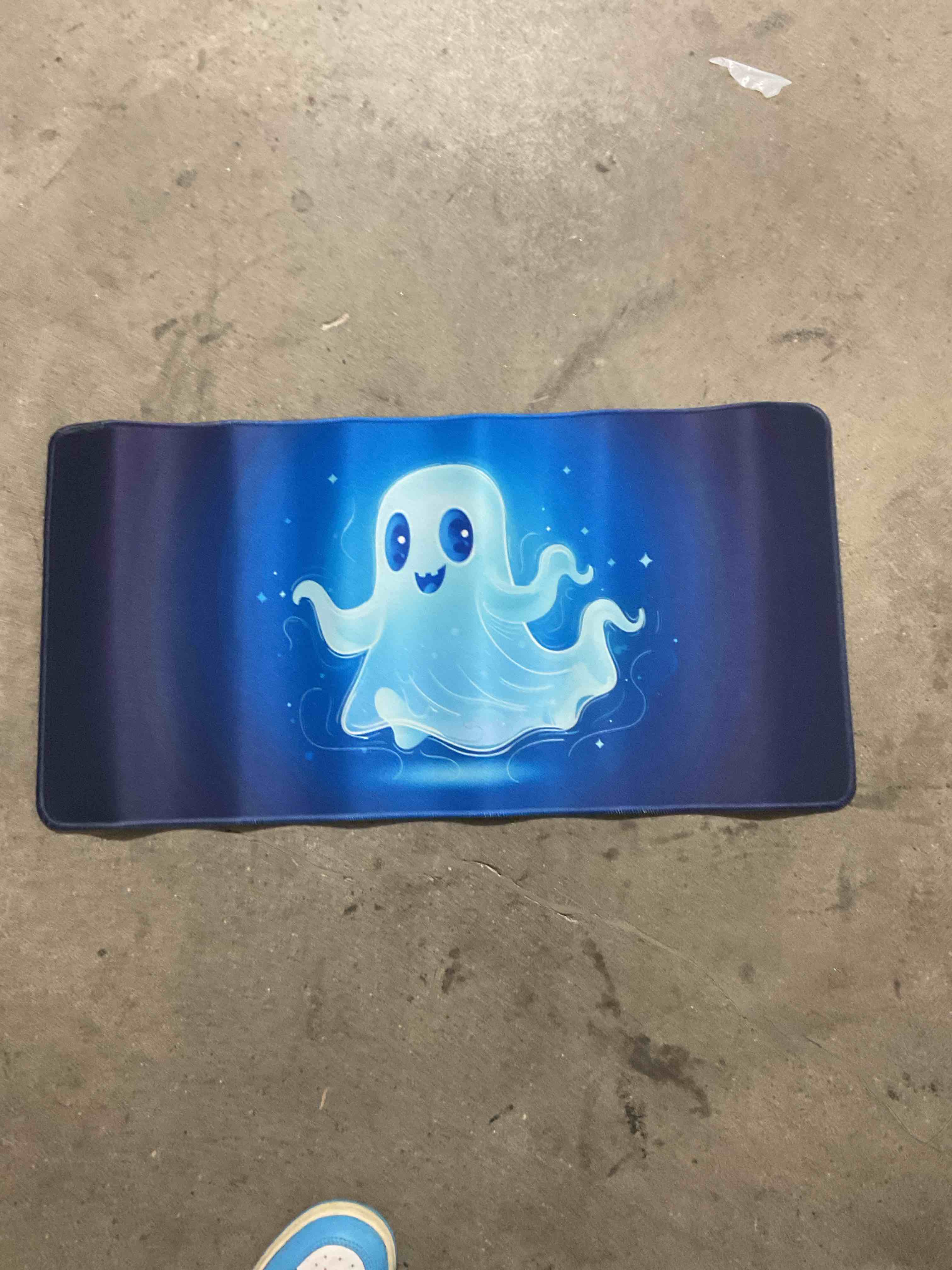 Blue ghost gamer mouse pads