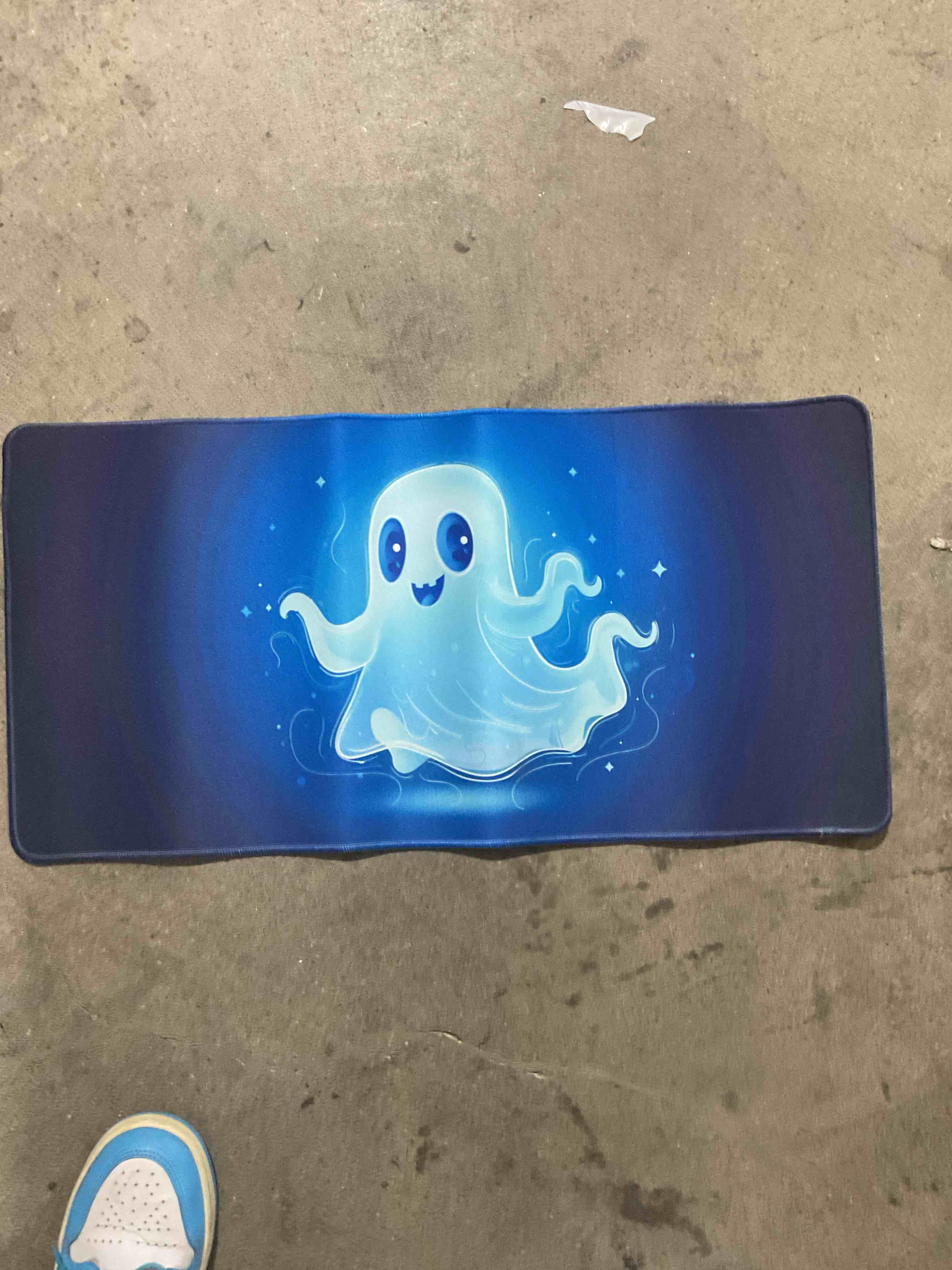 Blue ghost gamer mouse pad