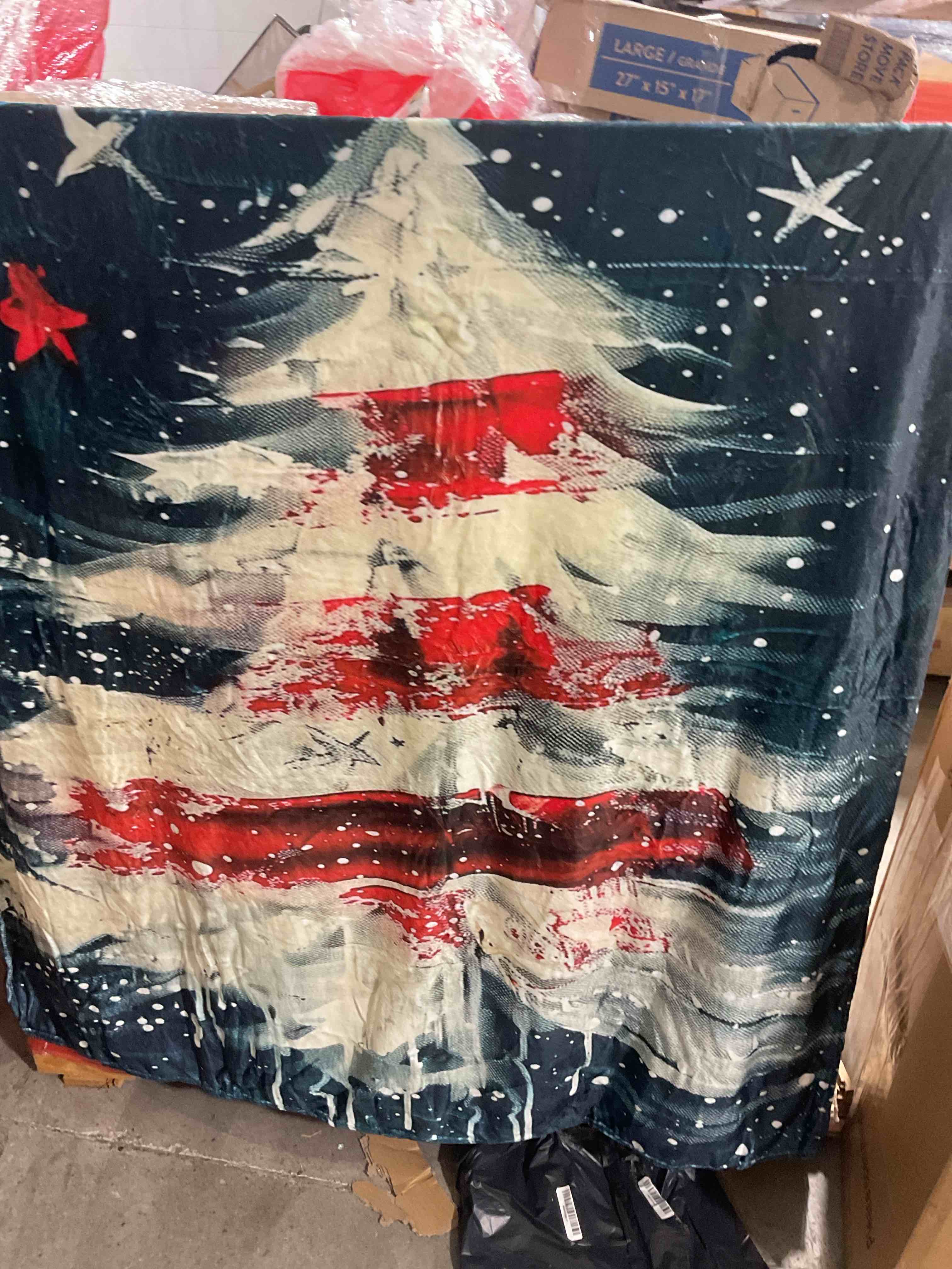 Christmas tree blanket