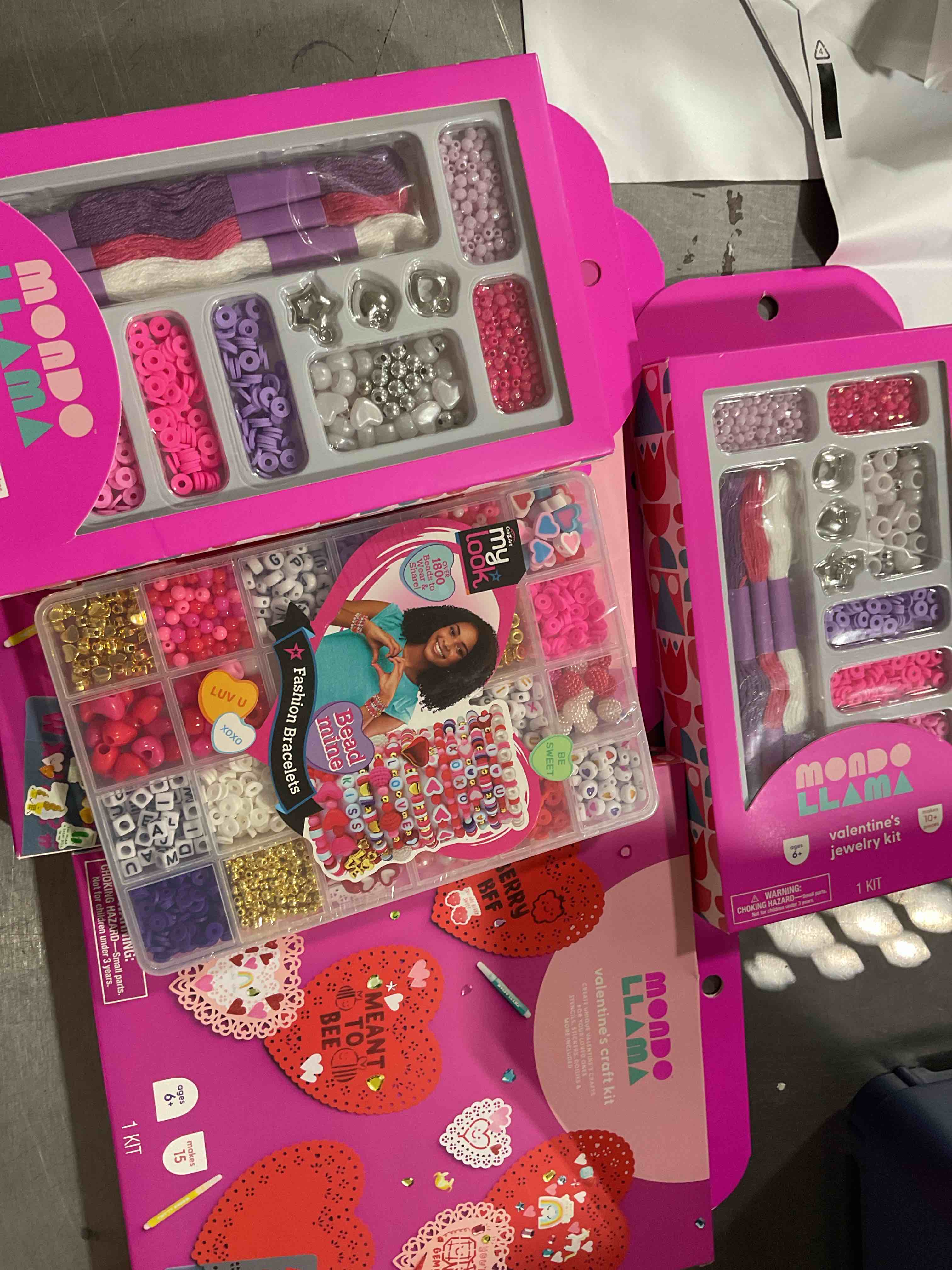assorted  valentine's jewelry kit and fashion bracelets 