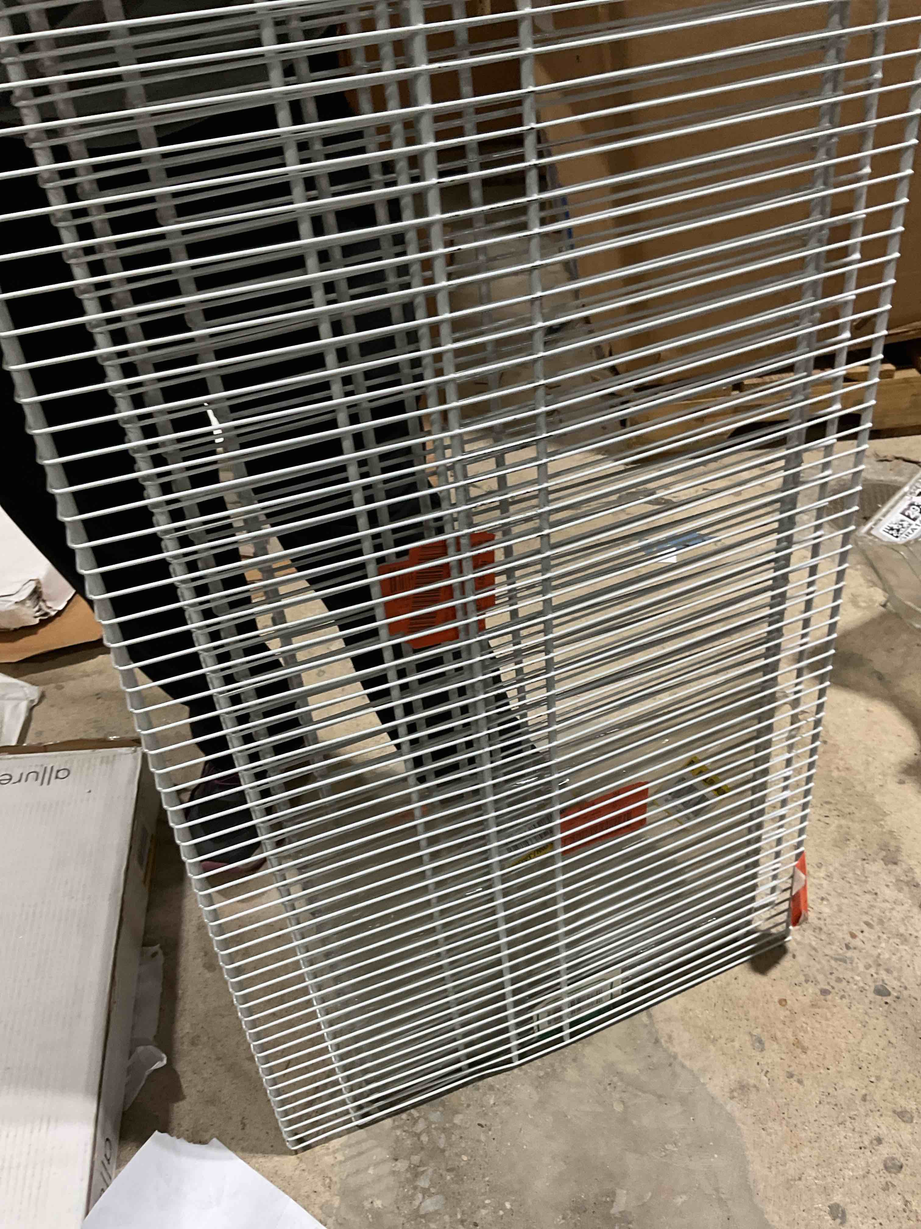 assorted lot of closet hanging  racks 