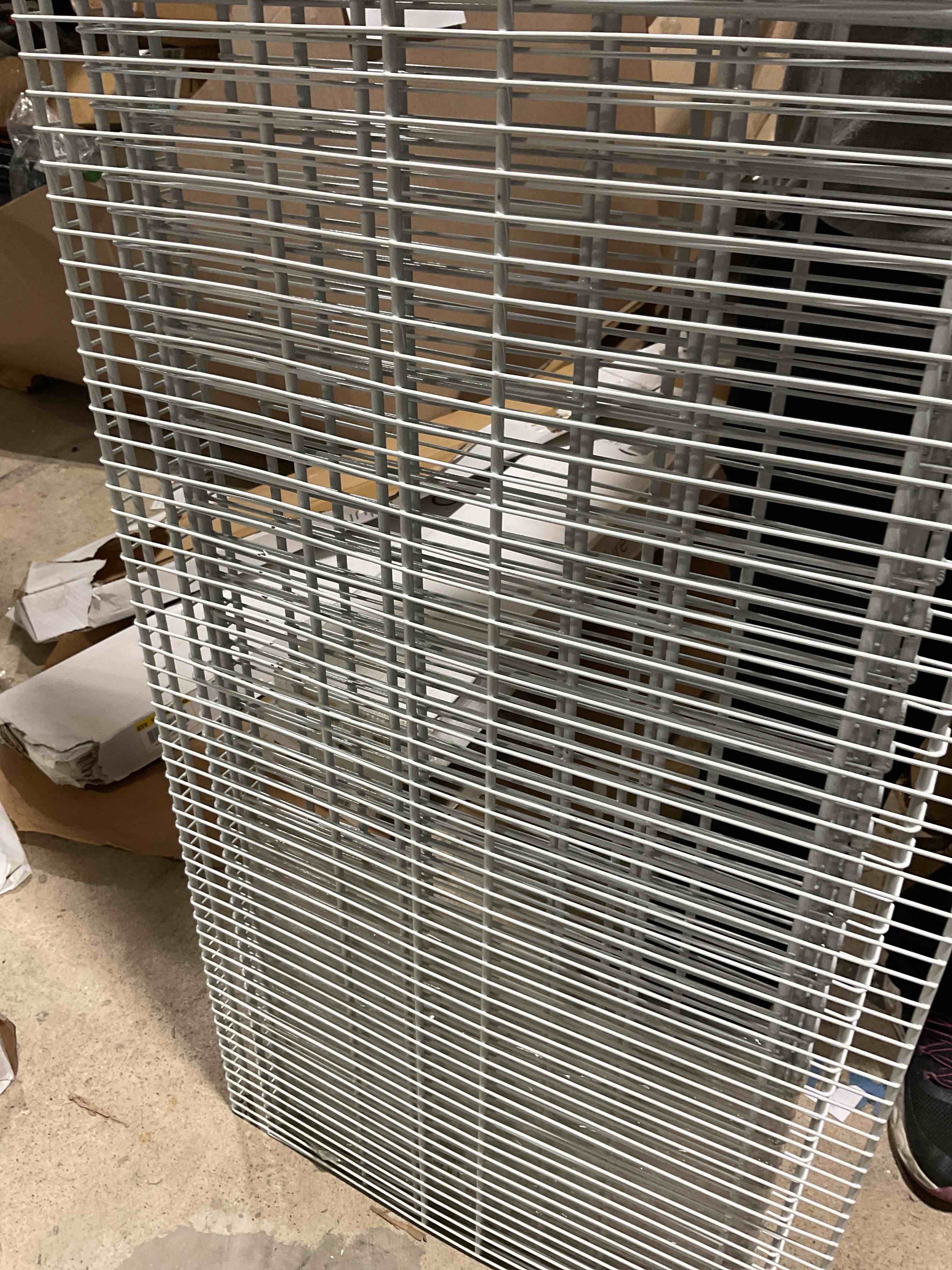 assorted lot of closet hanging  racks 