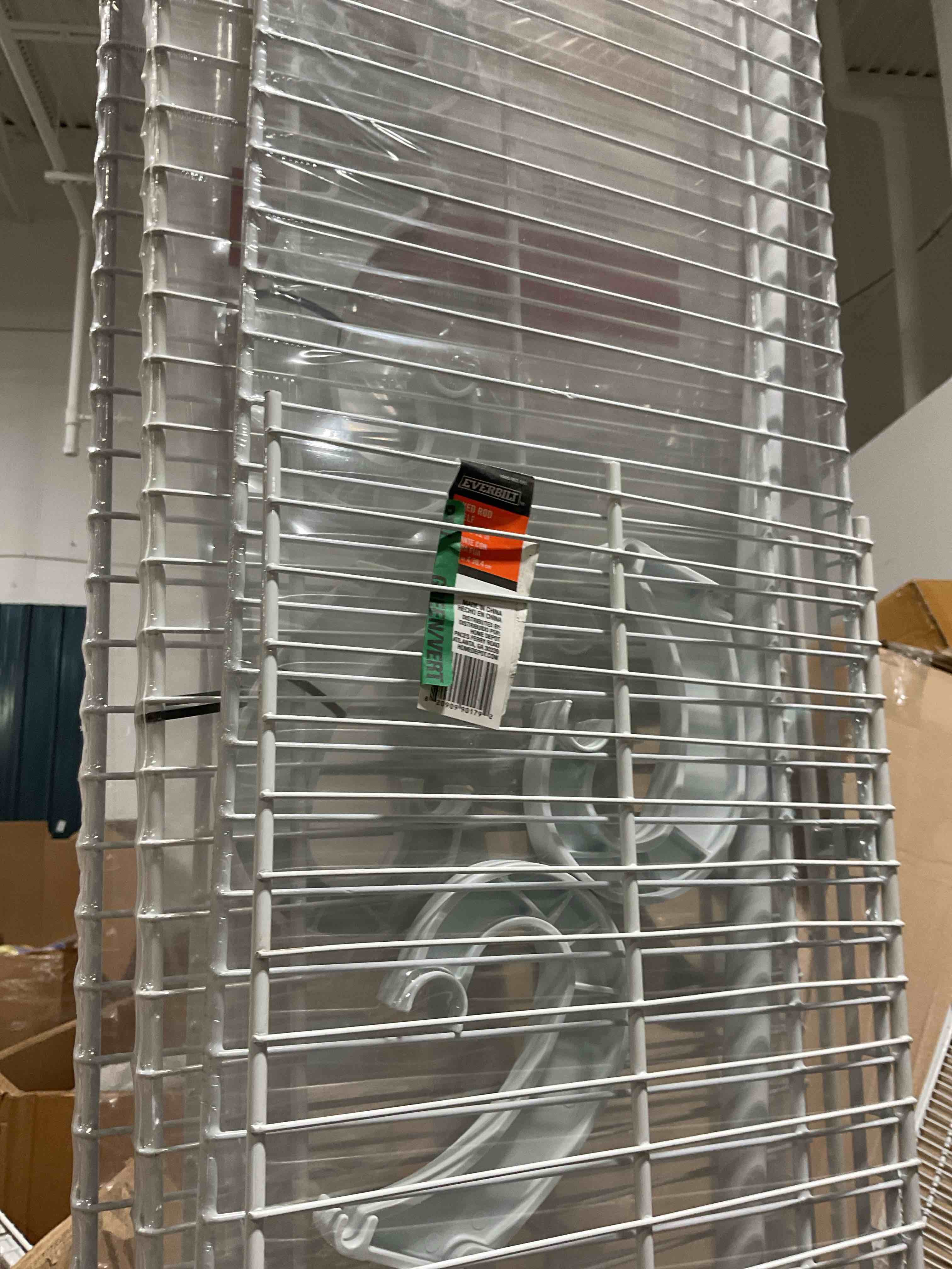 assorted lot of closet hanging  racks 