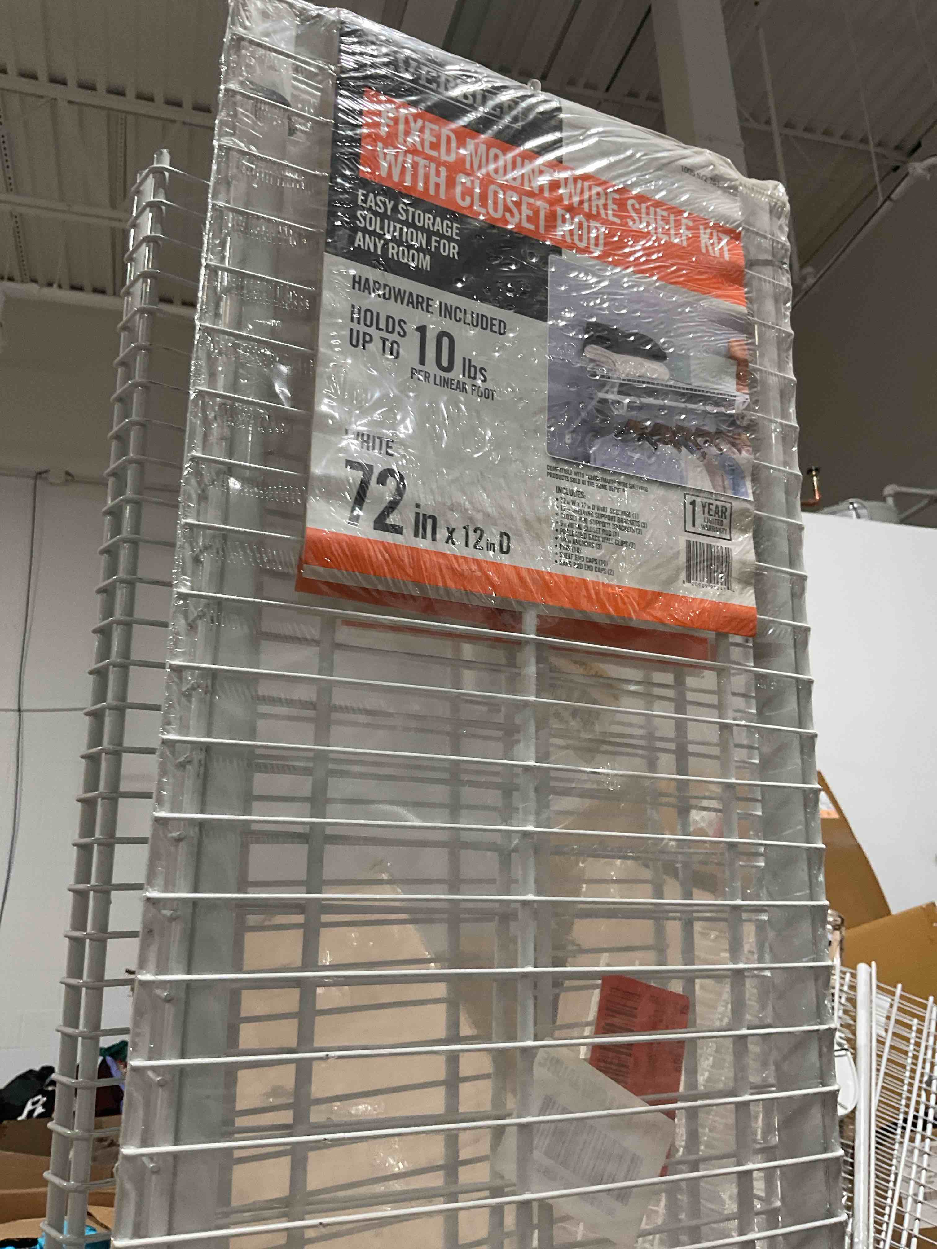 assorted lot of closet hanging  racks 