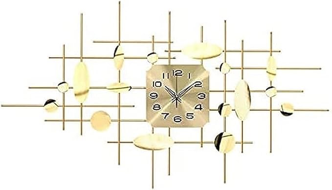 Wall Clock Wall Clock European Luxury Iron Wall Clock Home Fashion Atmosphere Wall Clock for Modern Restaurant Silent Clock Art Home Decorative Silent Clocks Clock