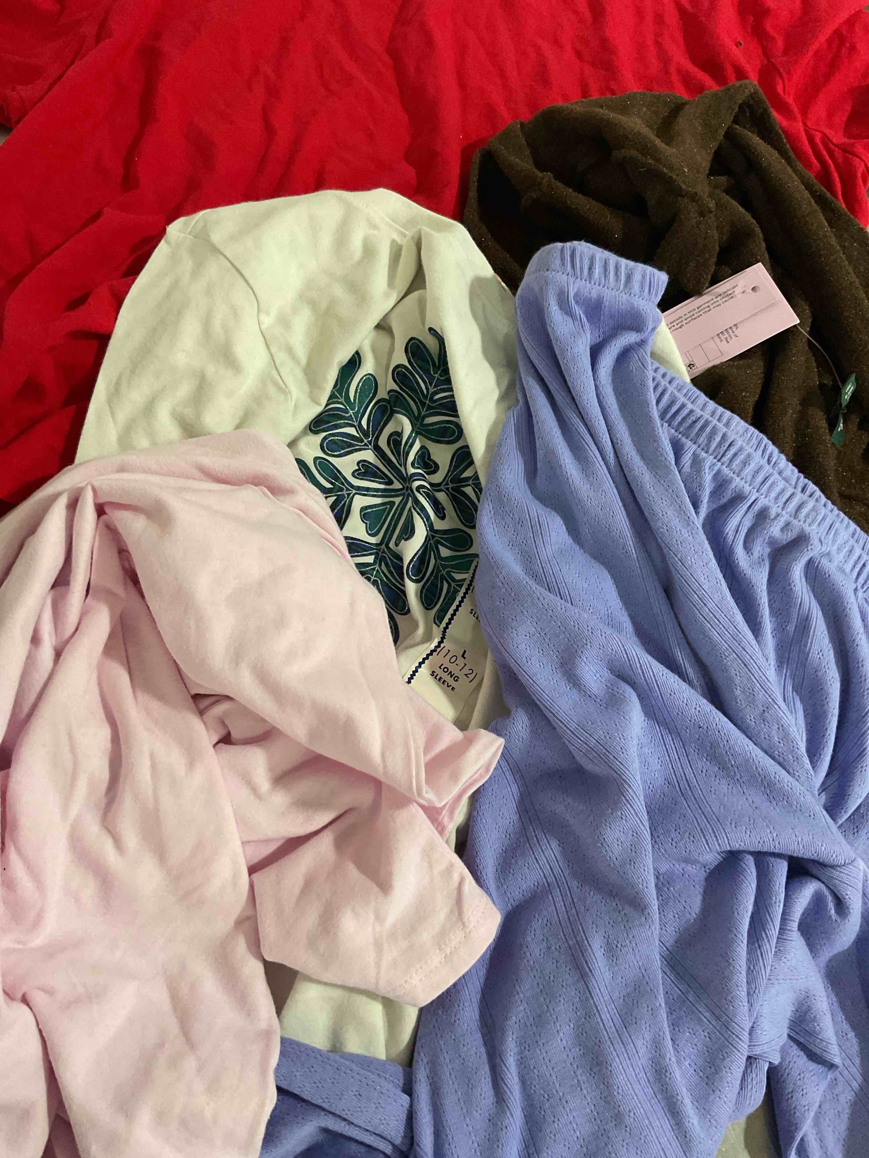 assorted clothes Different size color and style