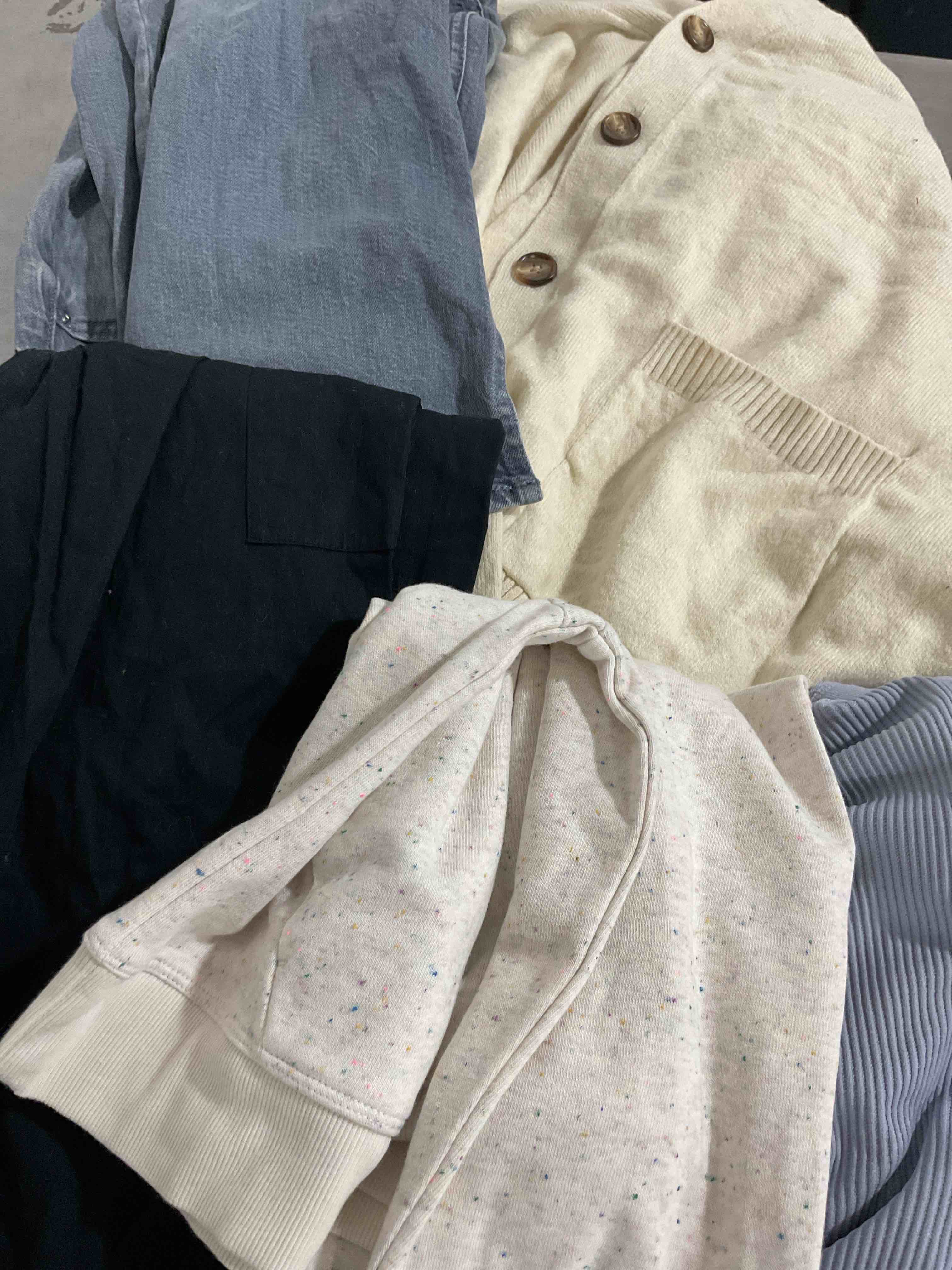 assorted  clothes Different size color and style