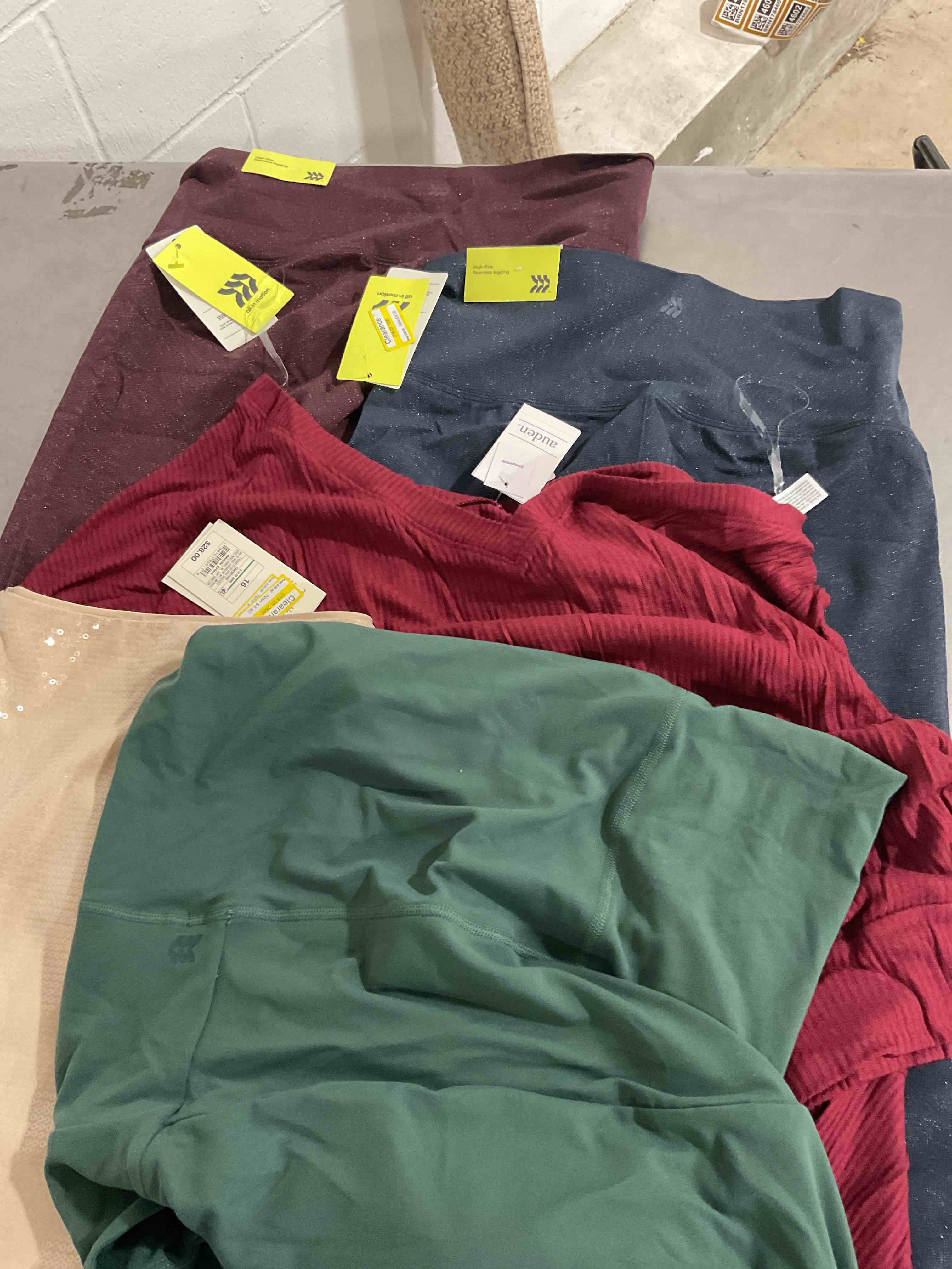 assorted clothes Different size color and style