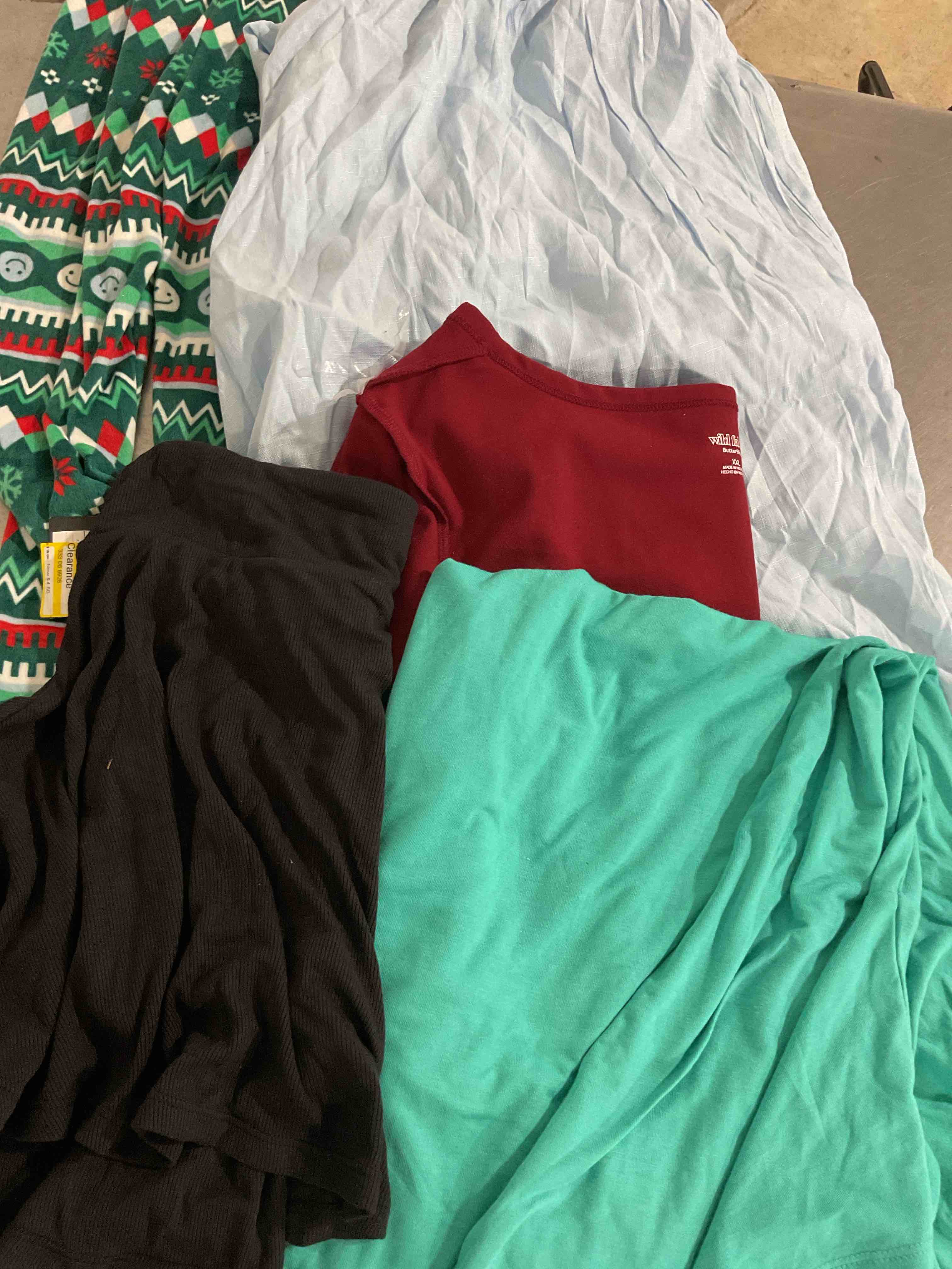 assorted clothes Different size color and style