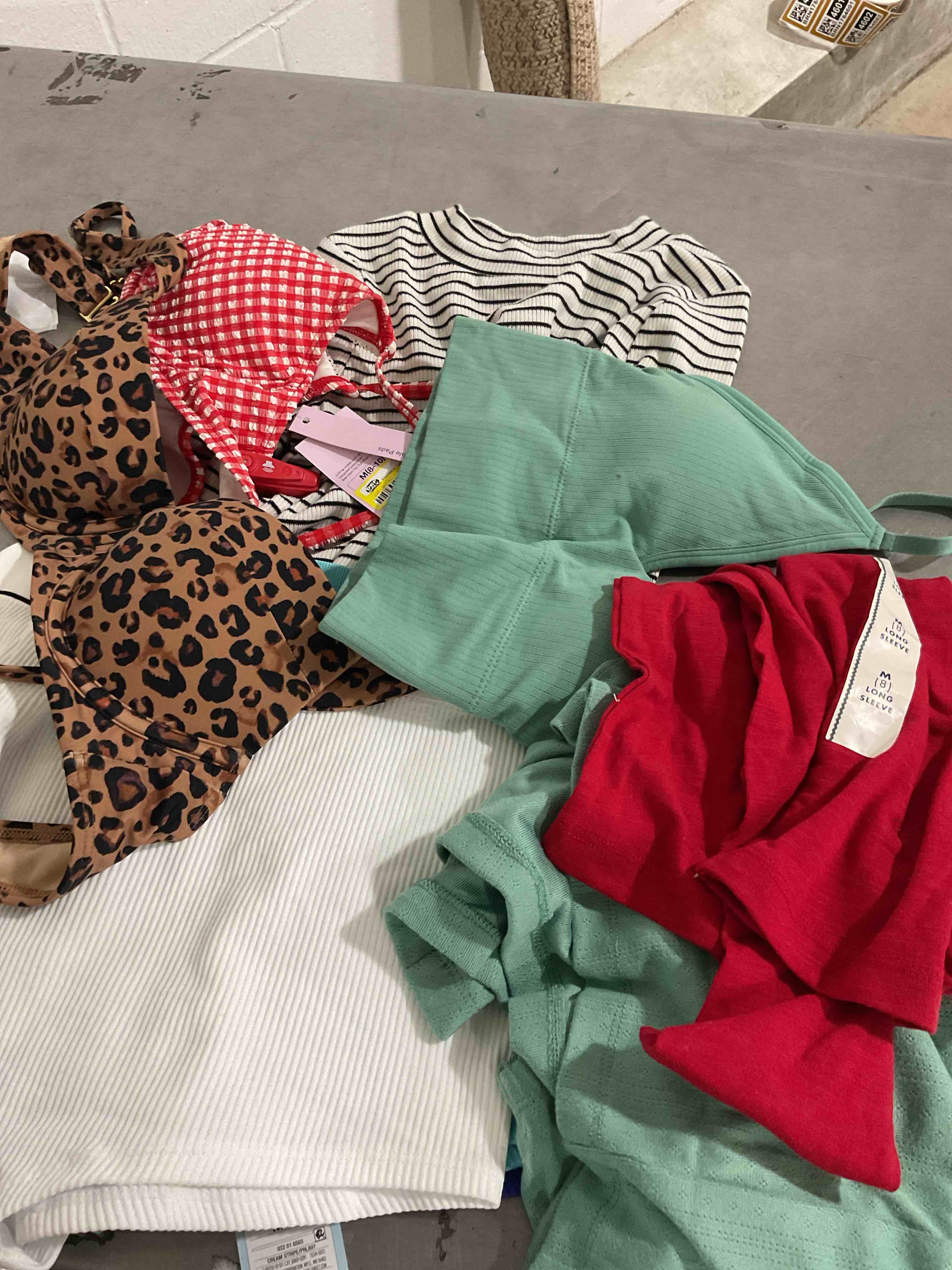 assorted clothes Different size color and style