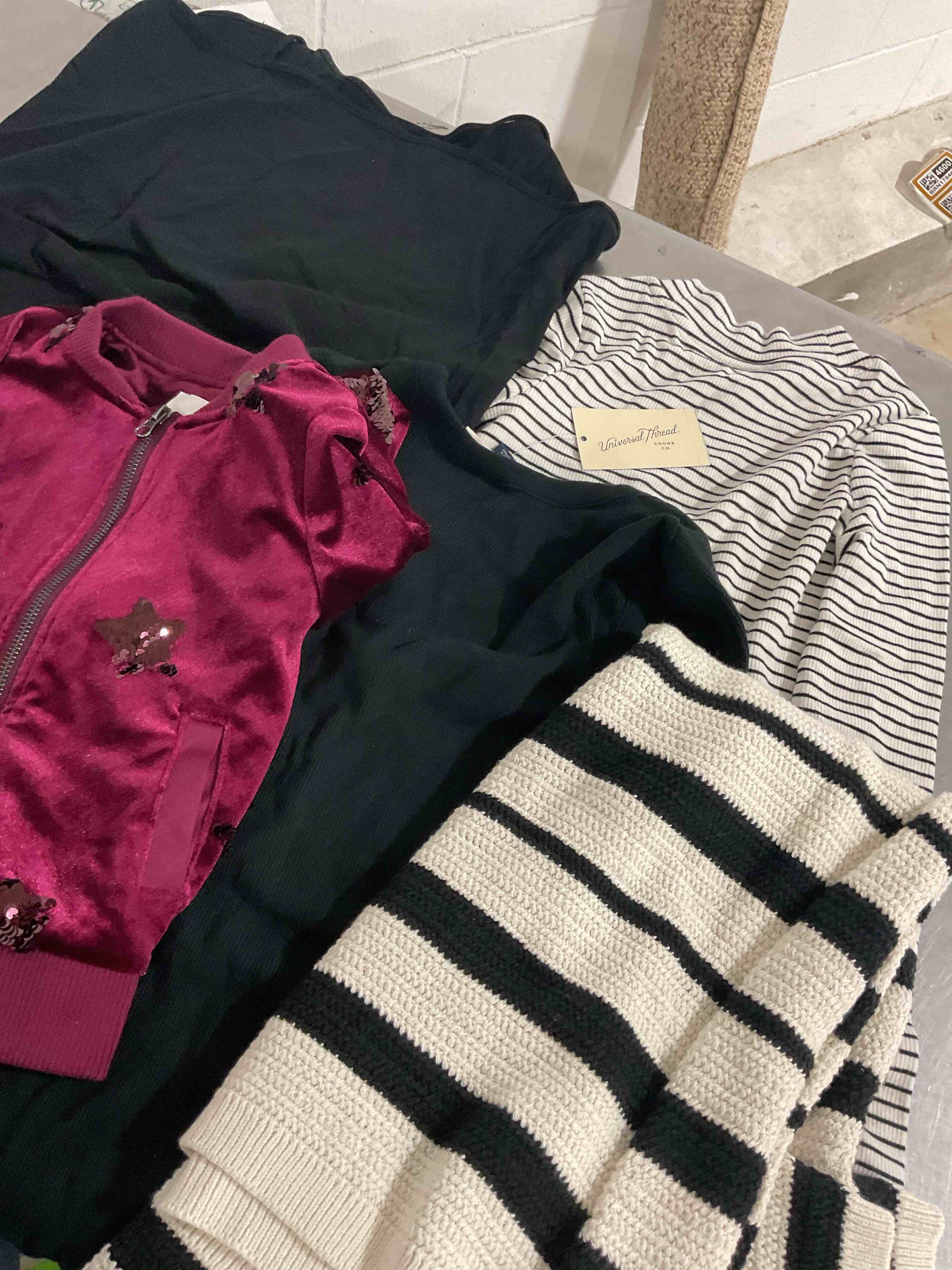assorted clothes Different size color and style