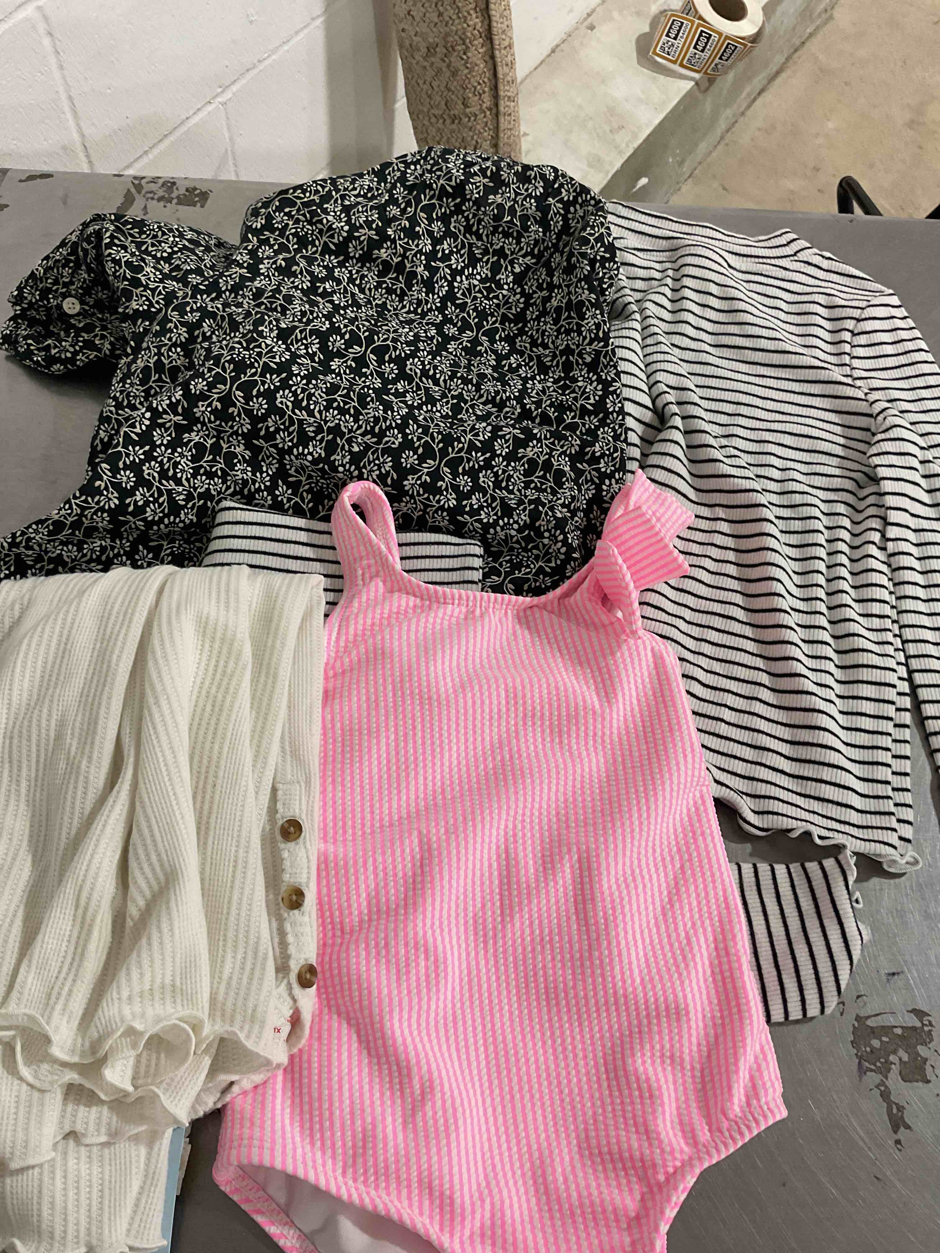 assorted clothes Different size color and style