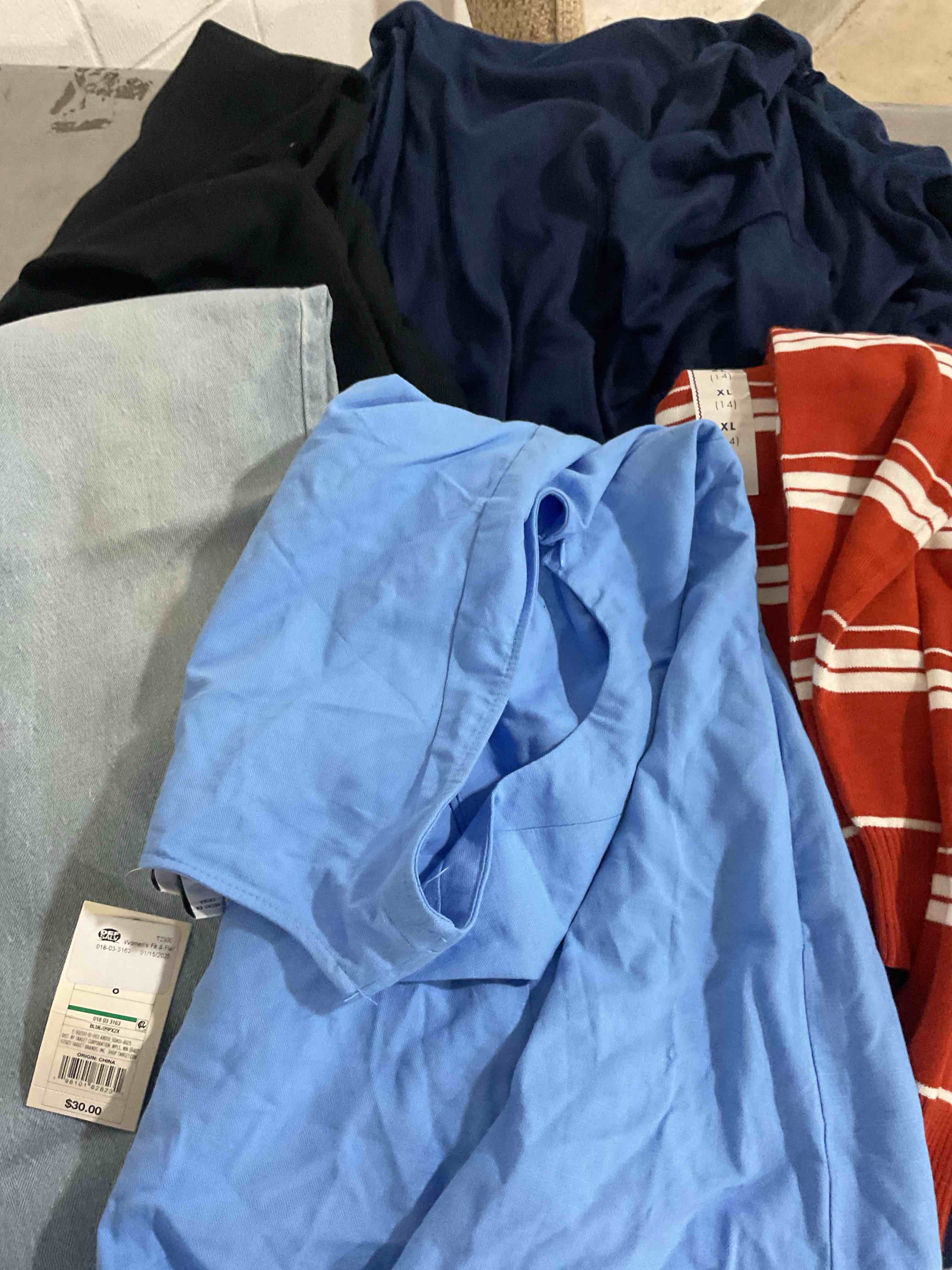 assorted clothes Different size color and style