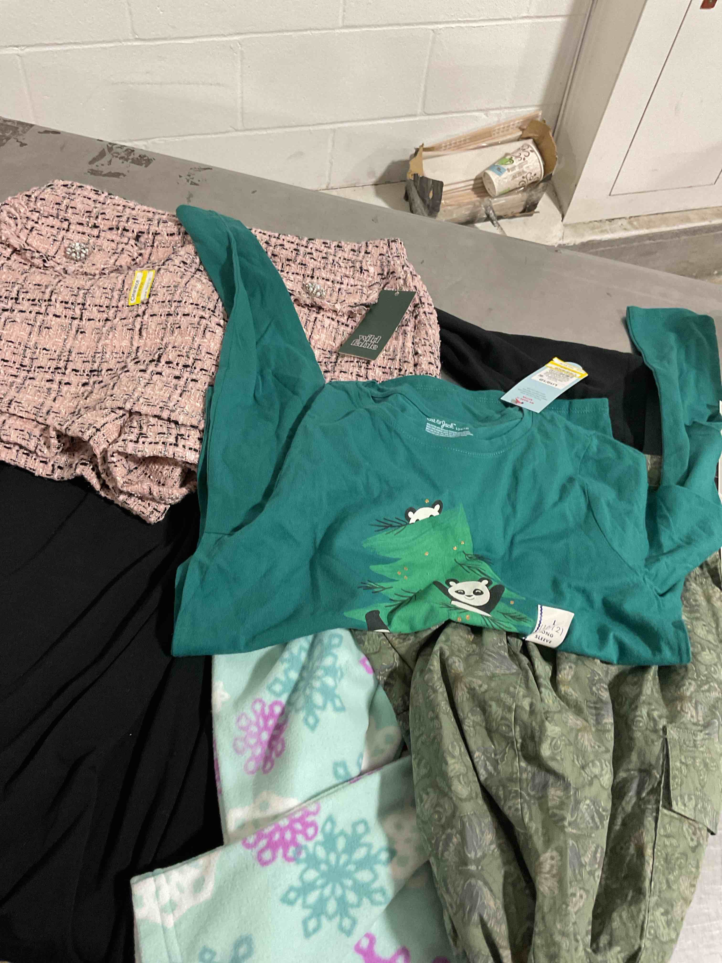 assorted clothes Different size color and style