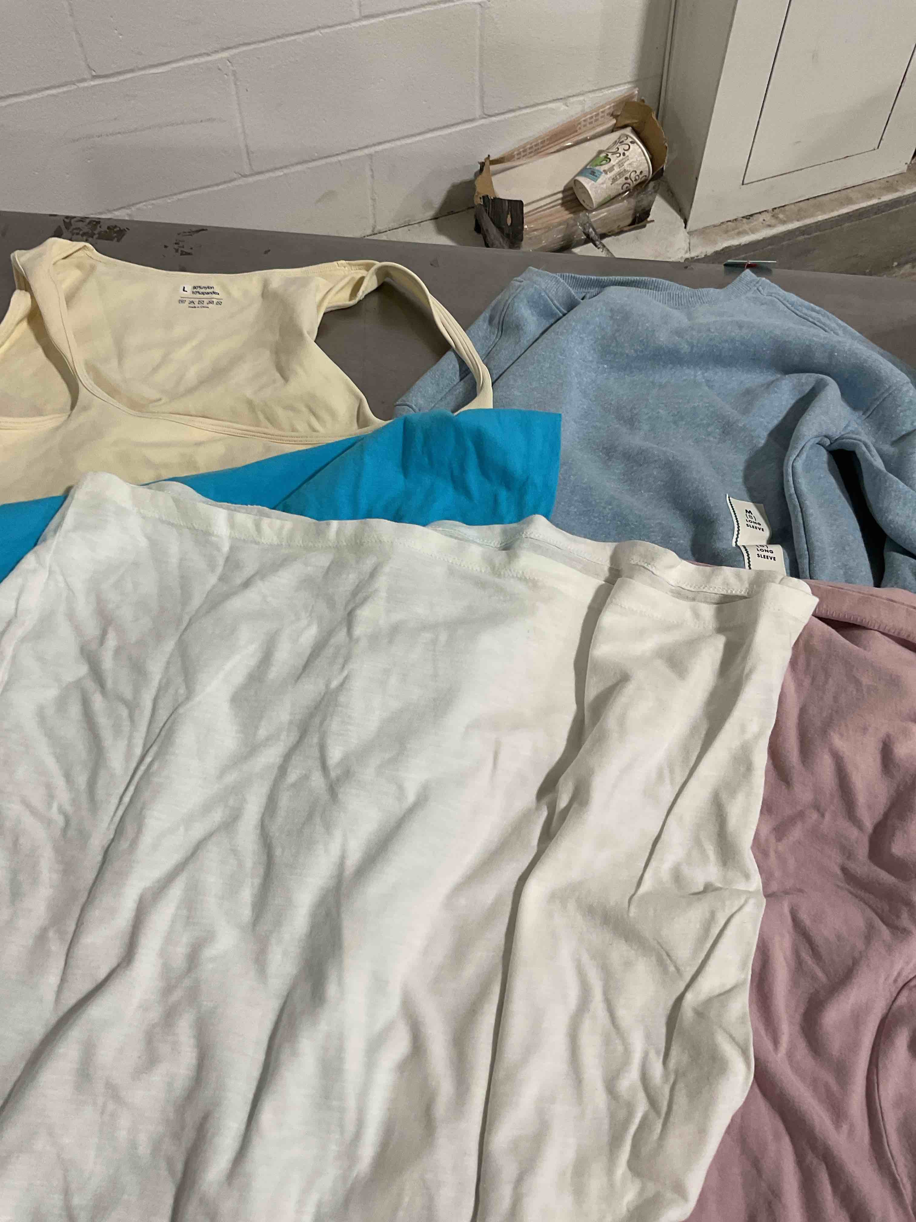 assorted clothes Different size color and style